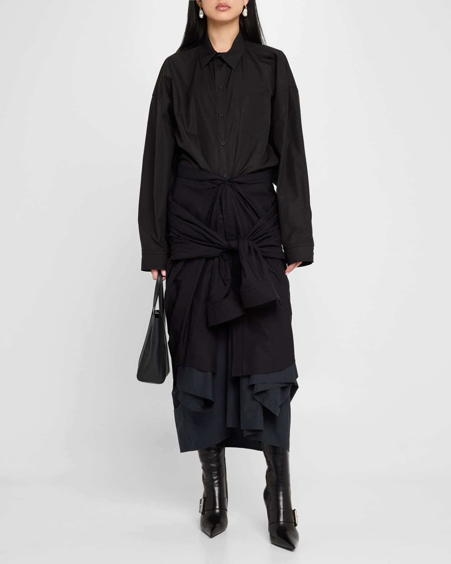 ワンピース BALENCIAGA Woman Dress Black 809049 TNM60 1000 Balenciaga Outlet: Dress woman - Black | Balenciaga dress