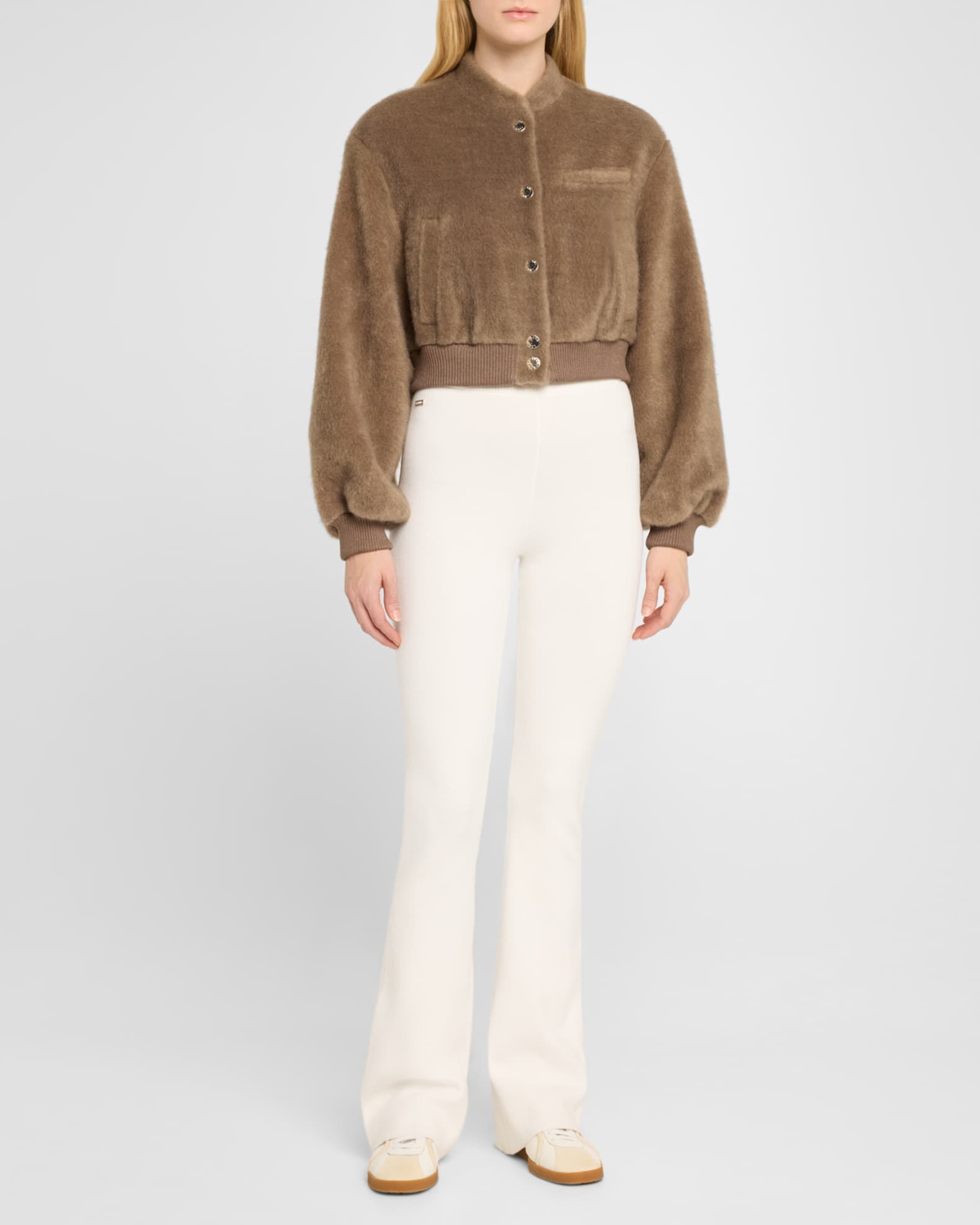 Reina Vegan Mohair Bomber Jacket 1