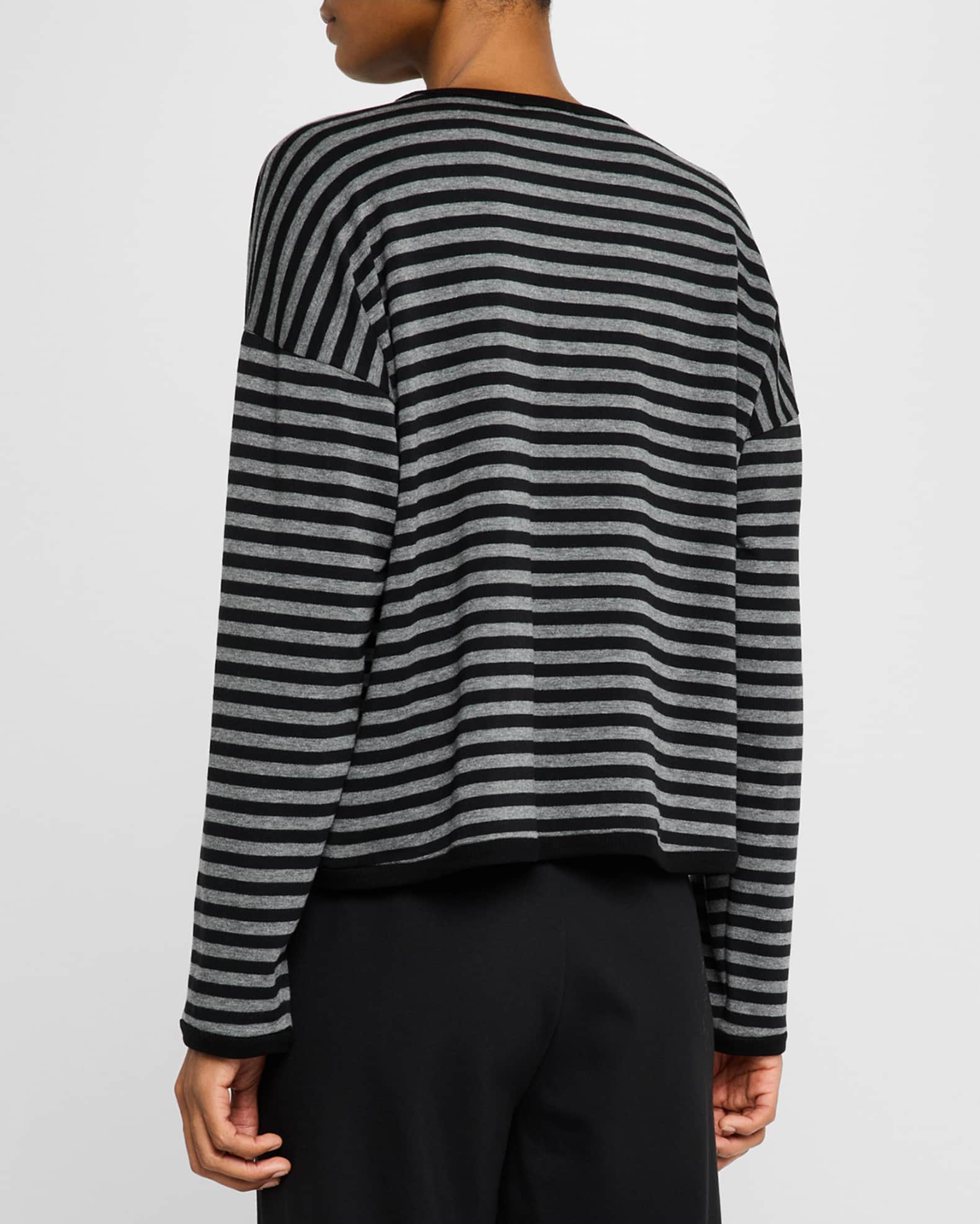 Eileen fisher striped sweater cheap