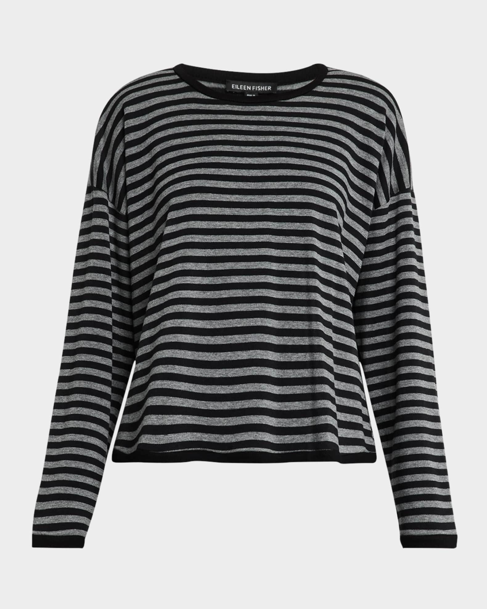 Striped Brushed Terry Top