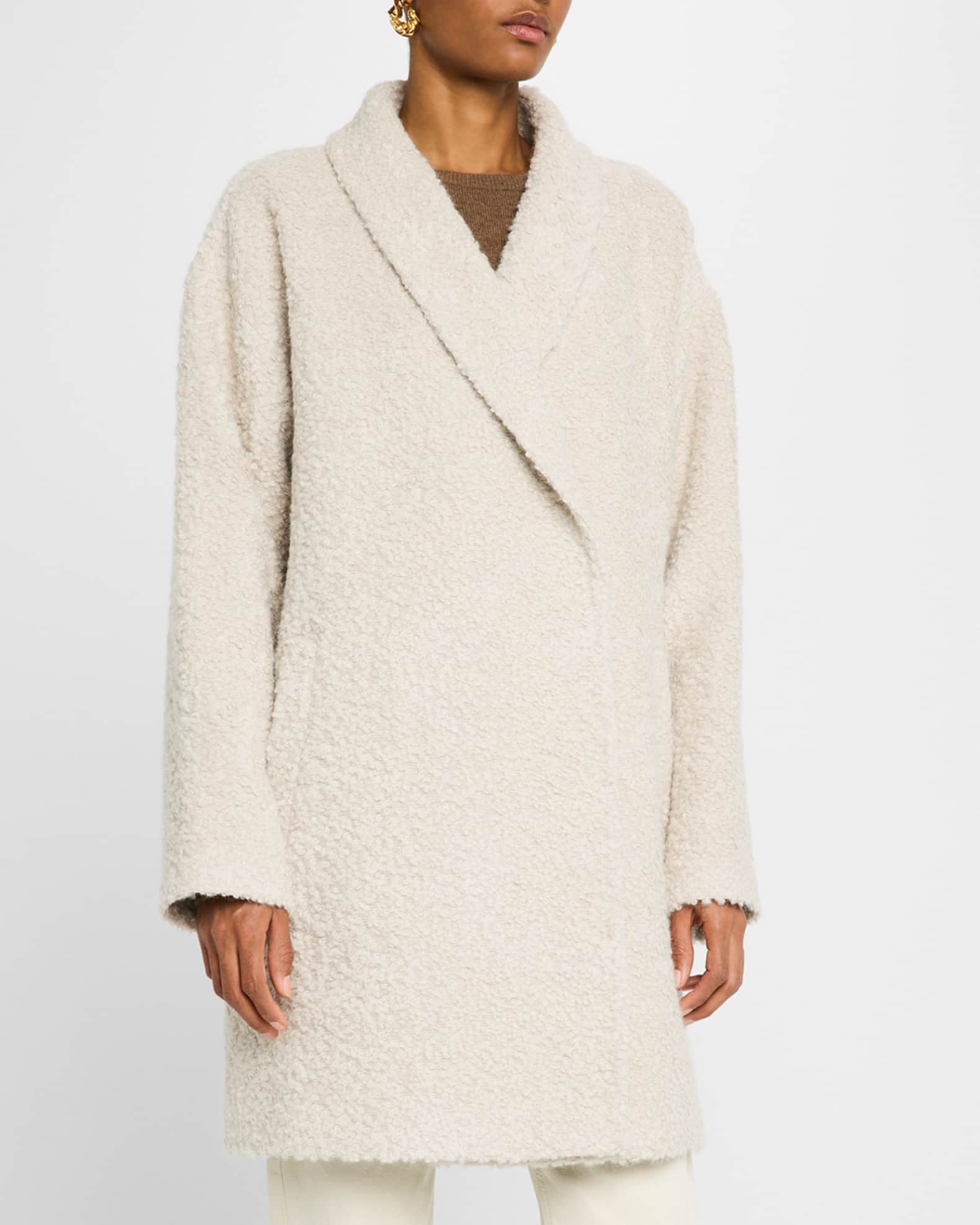 Eileen fisher curly alpaca moto jacket new arrivals