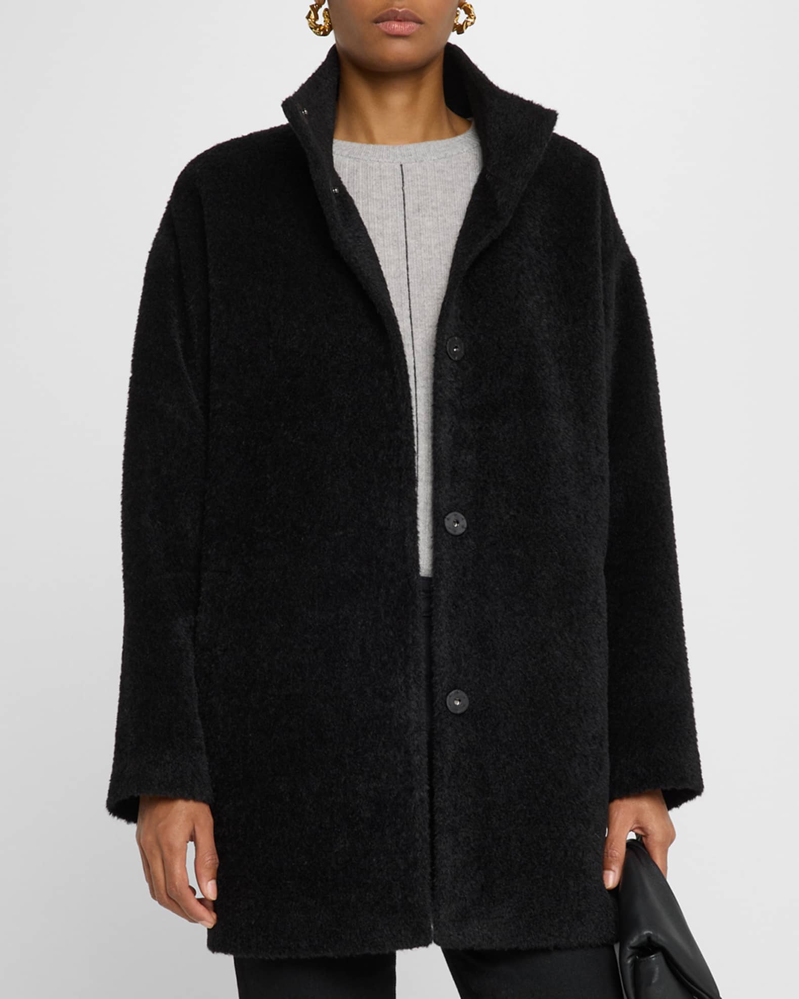 Eileen fisher boucle coat sales