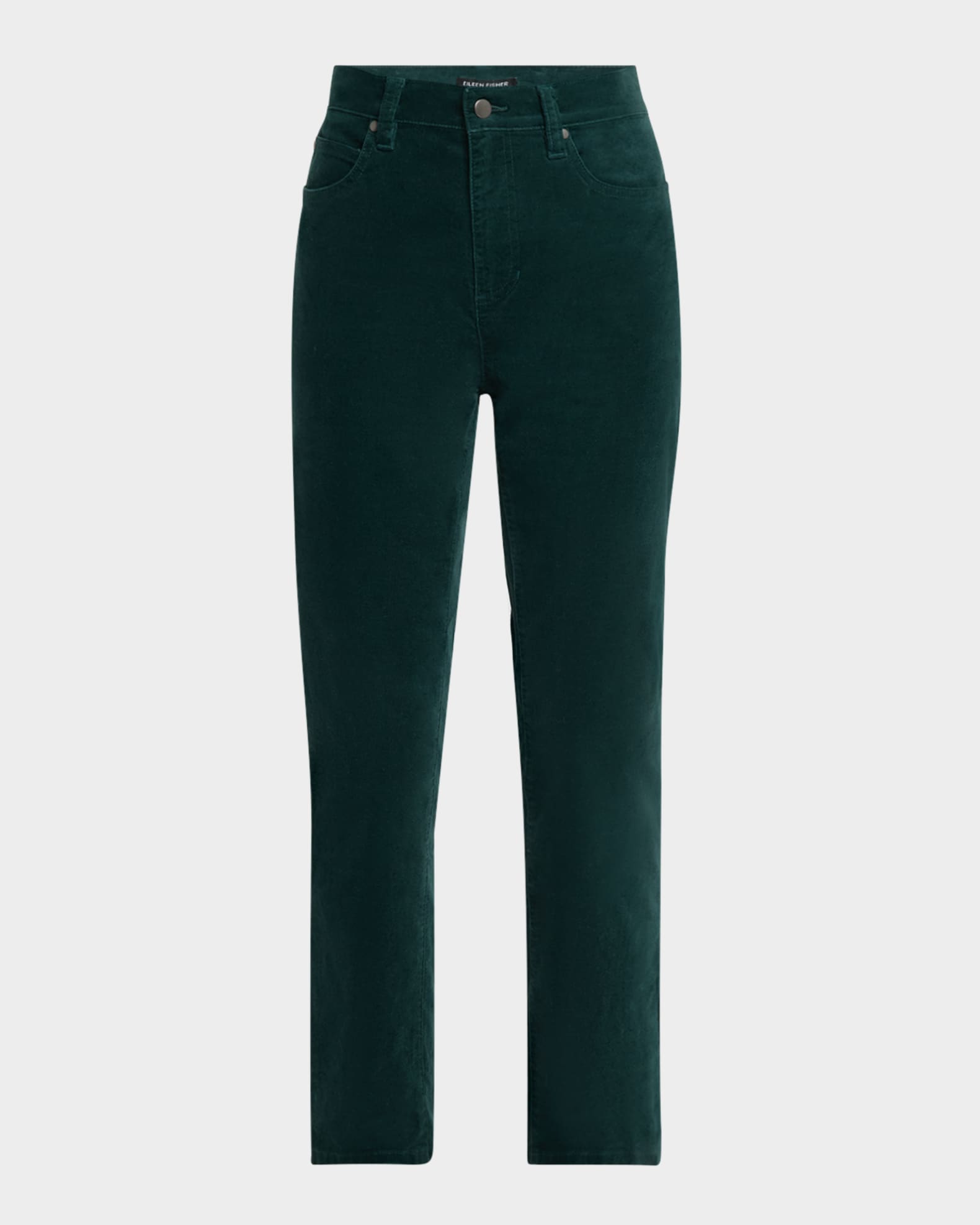 Cropped Organic Cotton Velveteen Pants 0