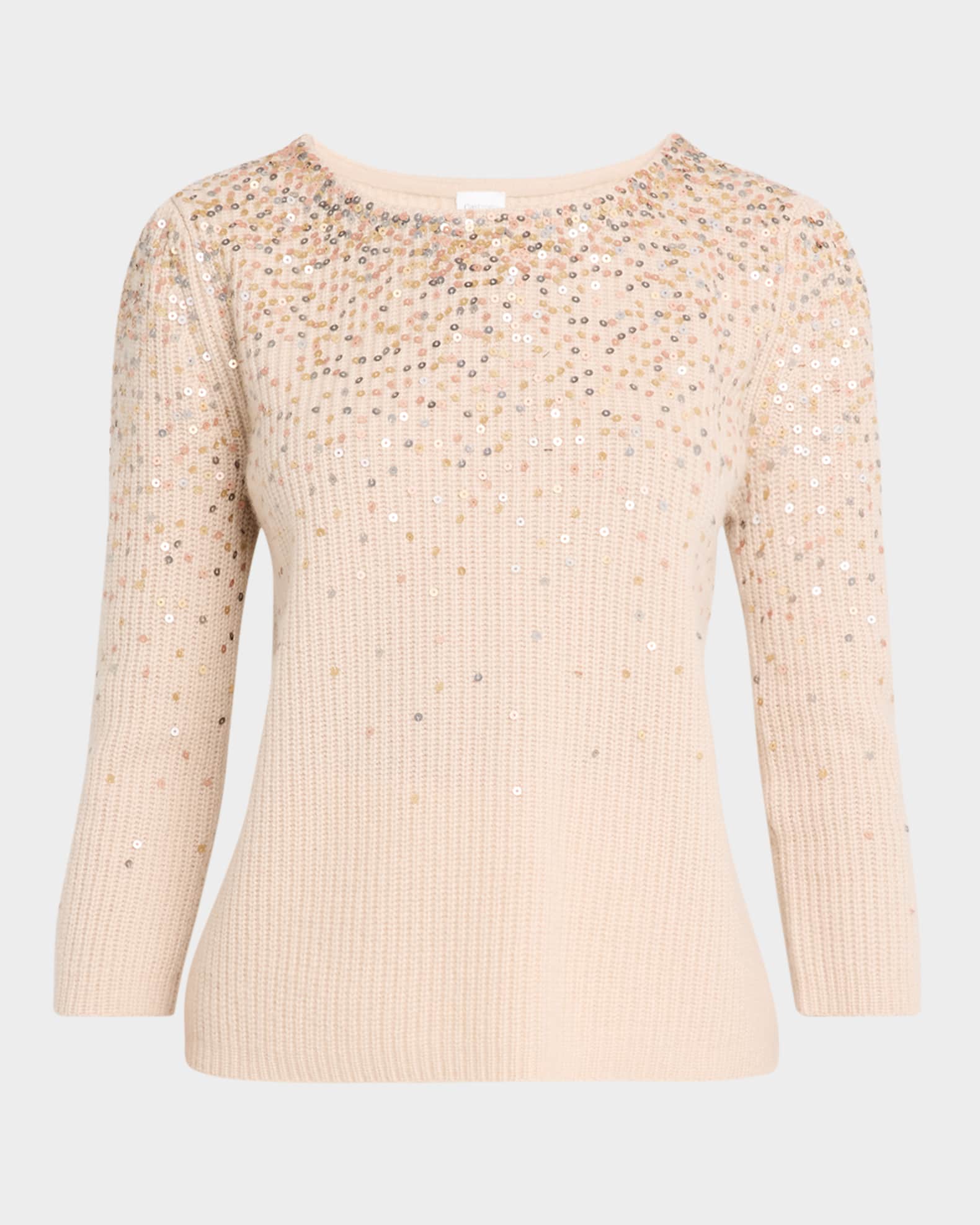 Cashmere Ombre Sequin Sweater 0