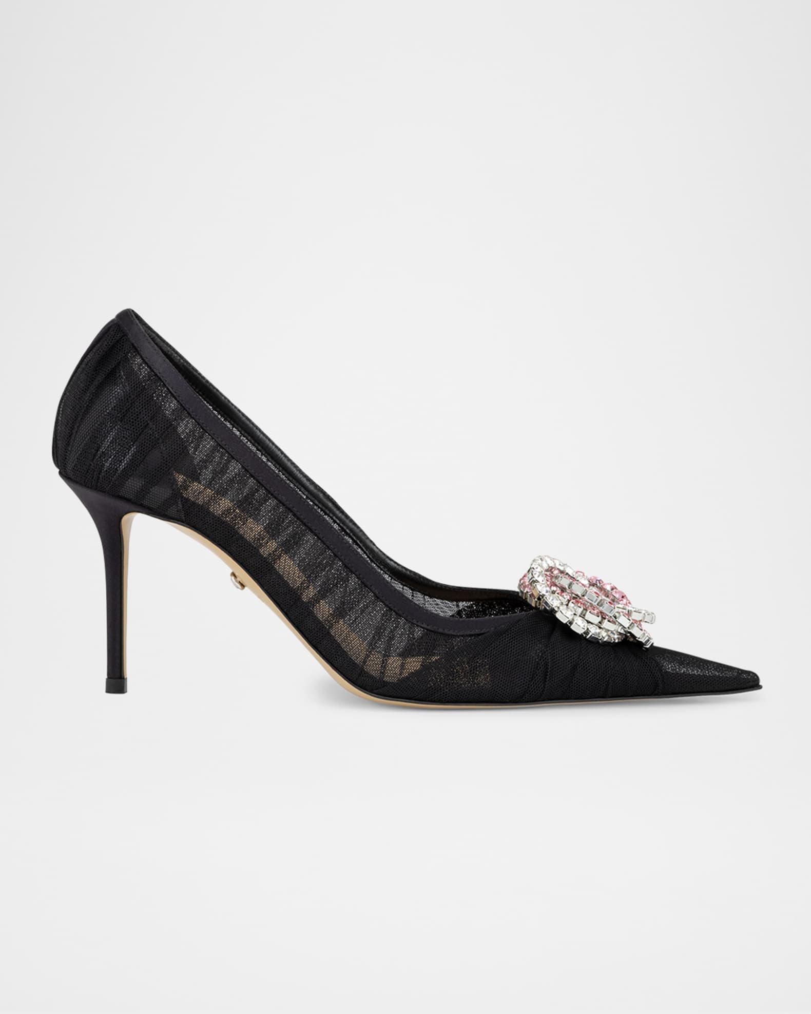 Galaxy Ruched Bicolor Crystal Ornament Pumps 0
