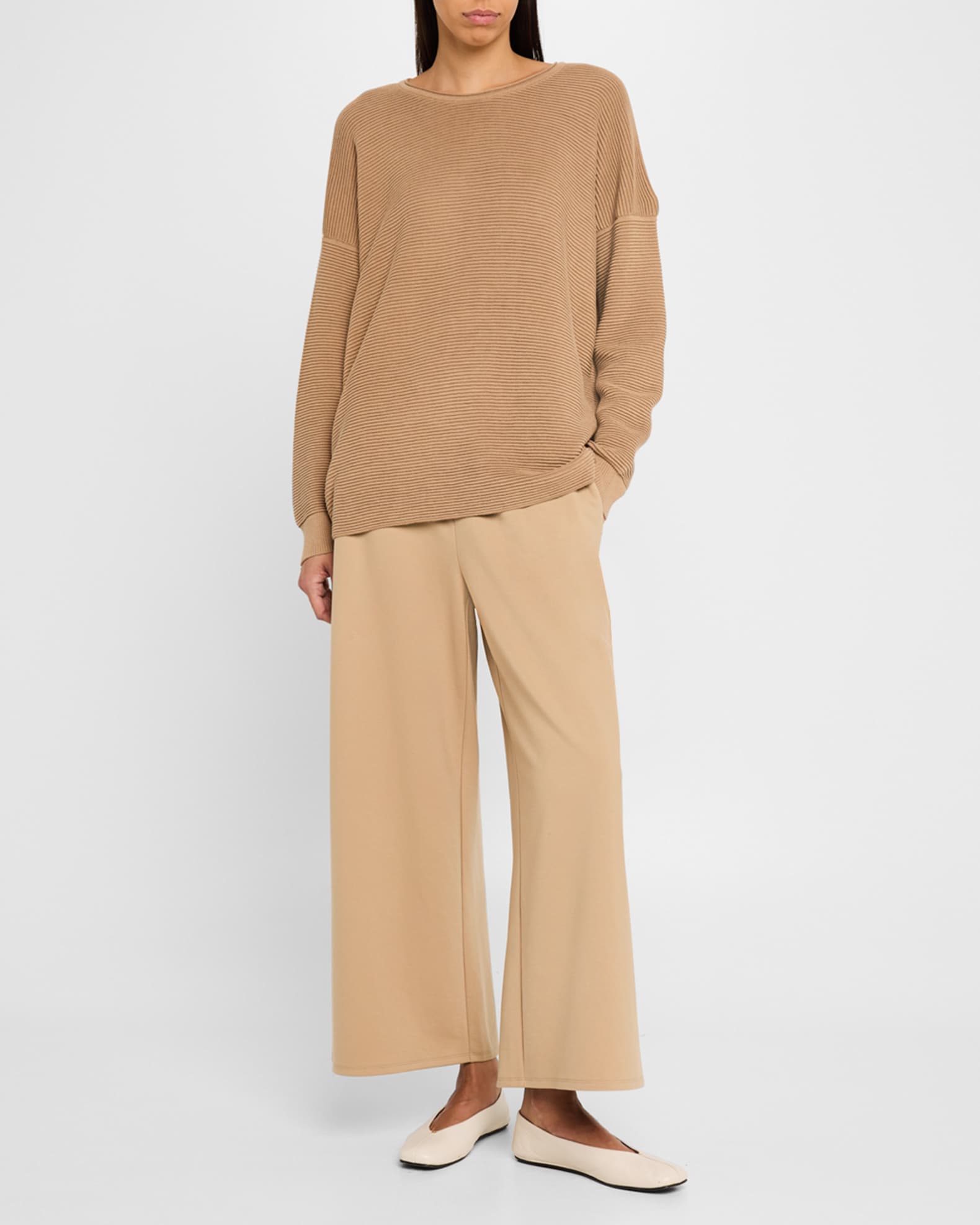 Ribbed Crewneck Tunic 1