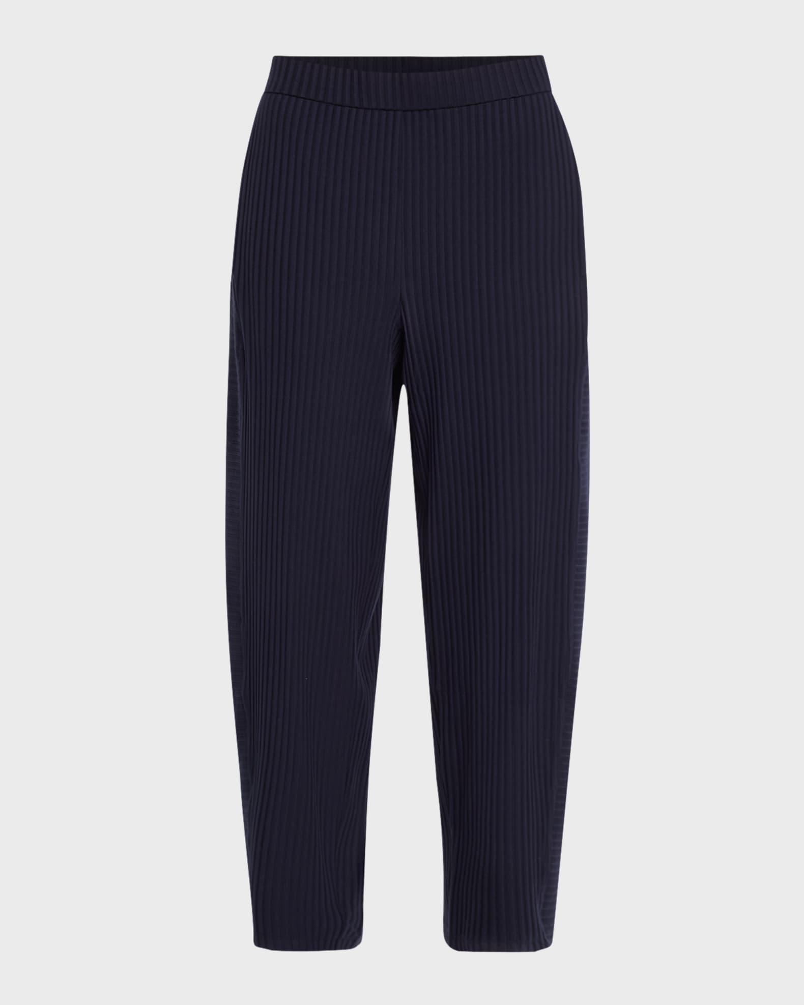 Cropped Stretch Rib Lantern Pants 0