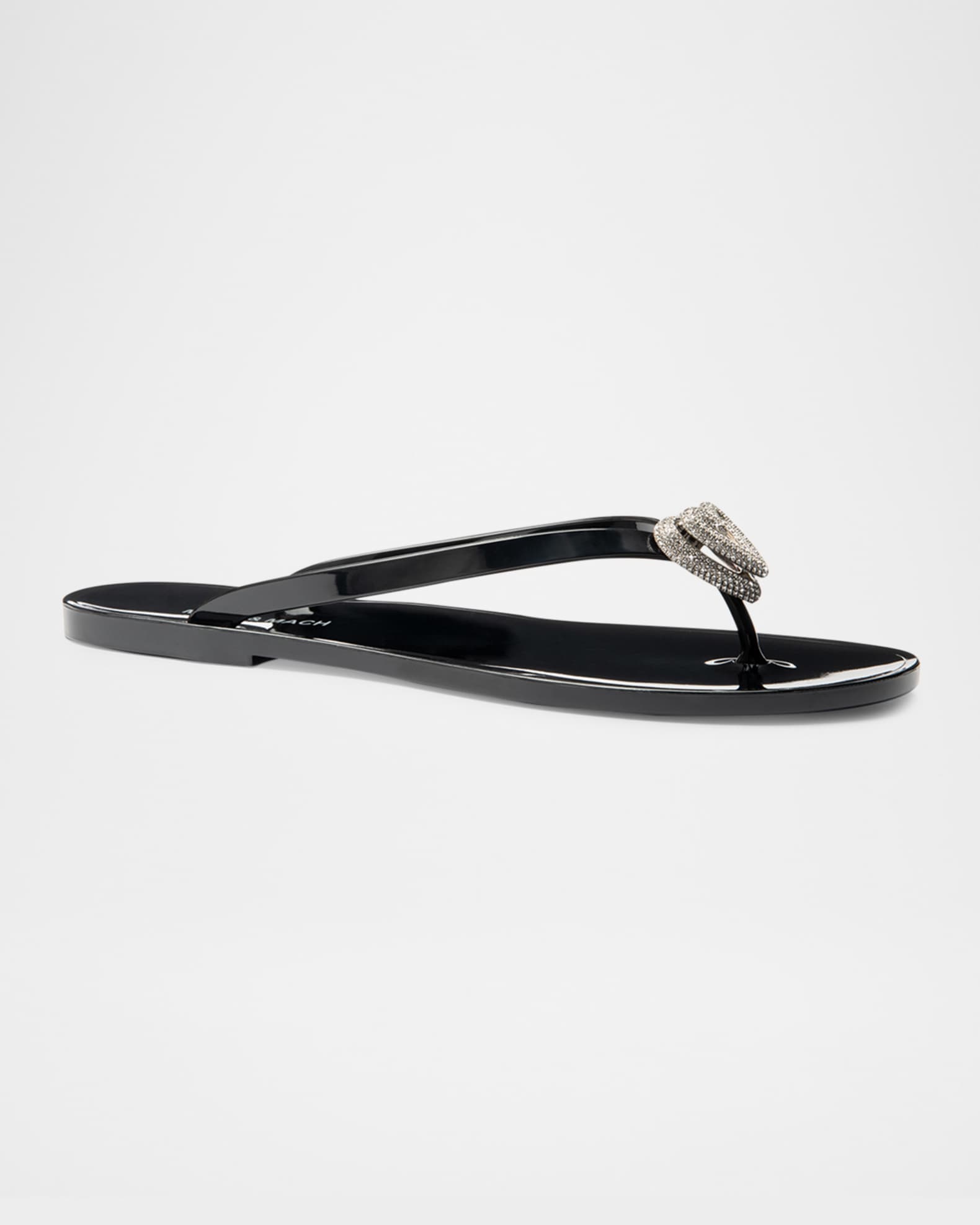 Double Heart Rubber Thong Sandals 1