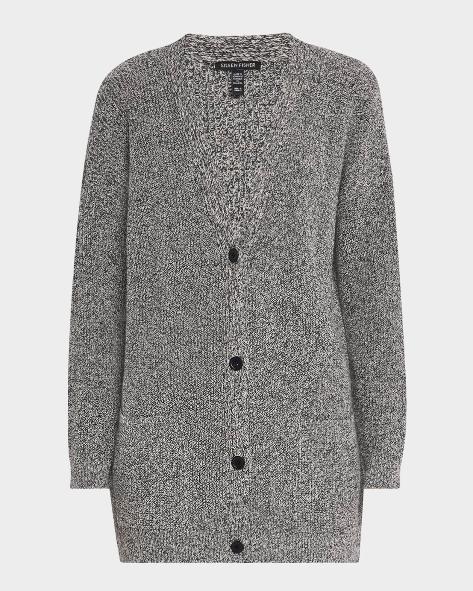 Two Tone Recycled Cotton Knit Cardigan