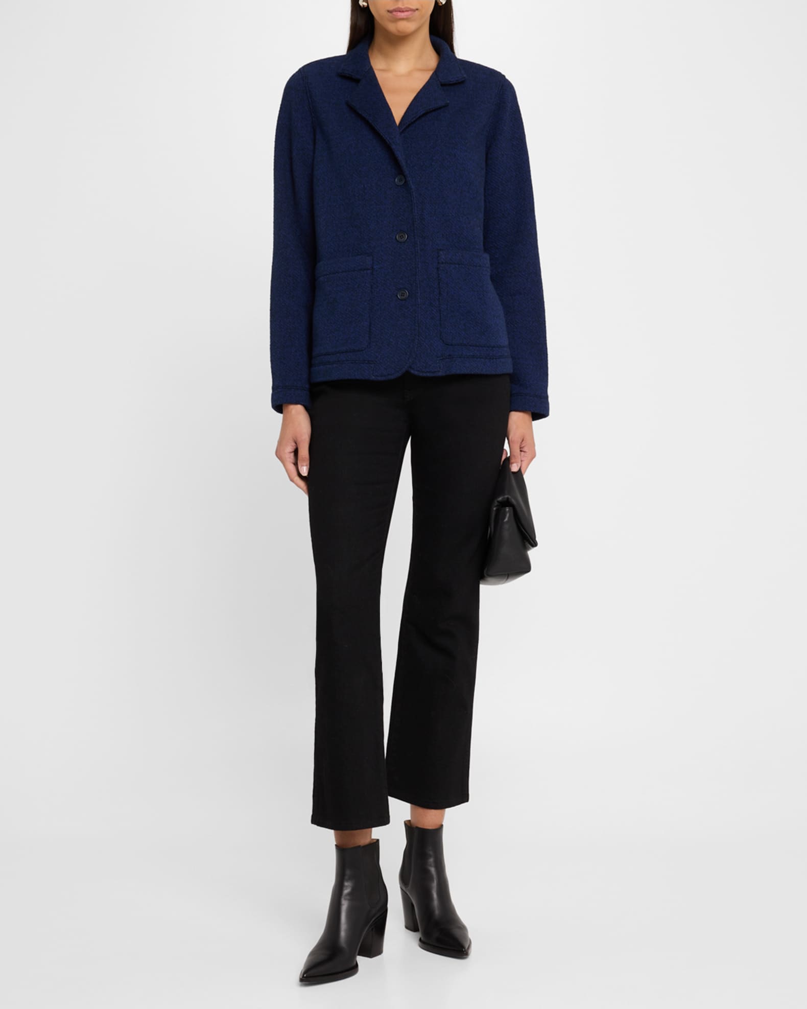 Petite Organic Cotton Twisted Terry Jacket