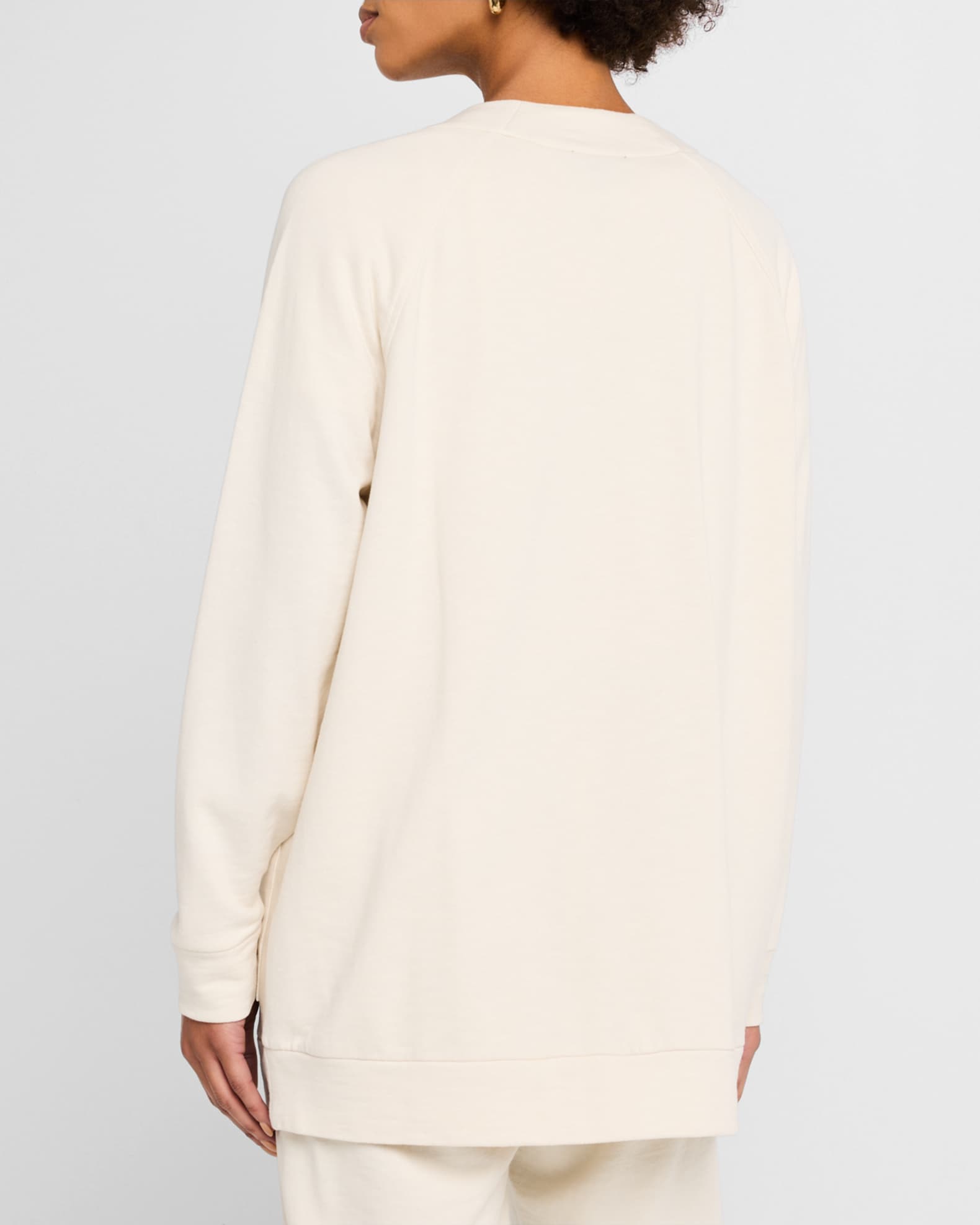 Eileen Fisher Garment-Dyed Organic Cotton Terry Cardigan
