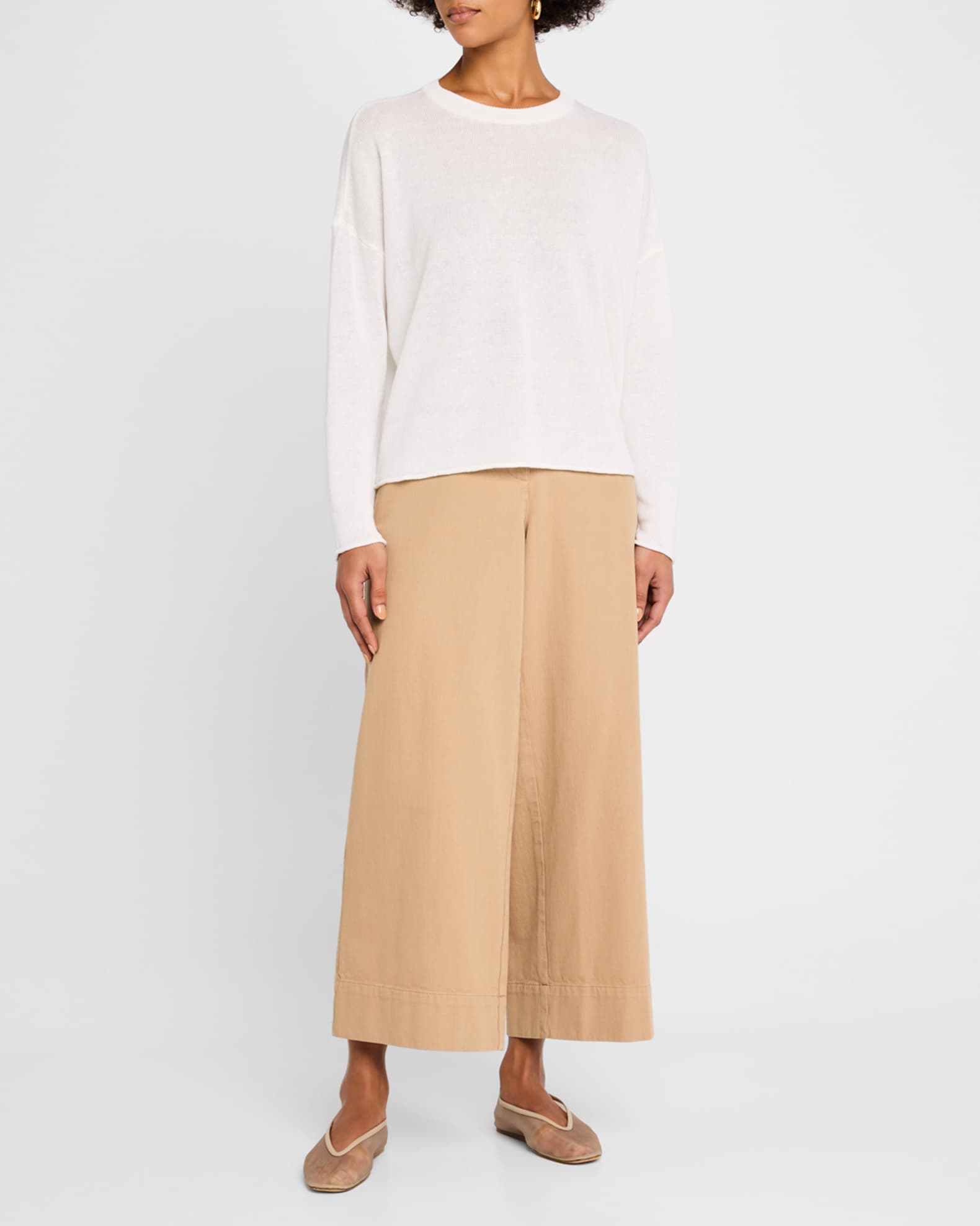 Organic Linen-Cotton Knit Sweater 1