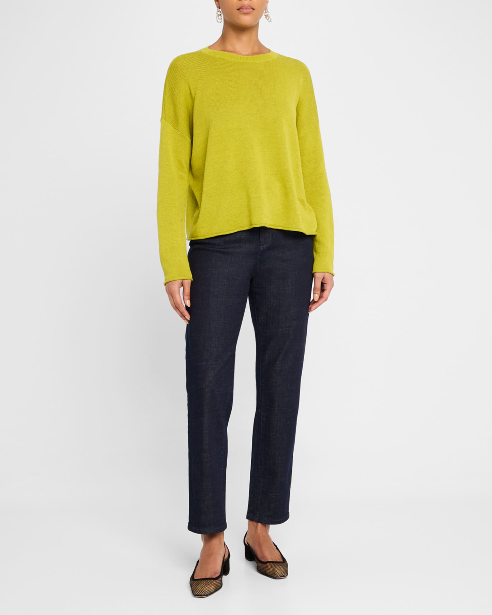 Organic Linen-Cotton Knit Sweater 1
