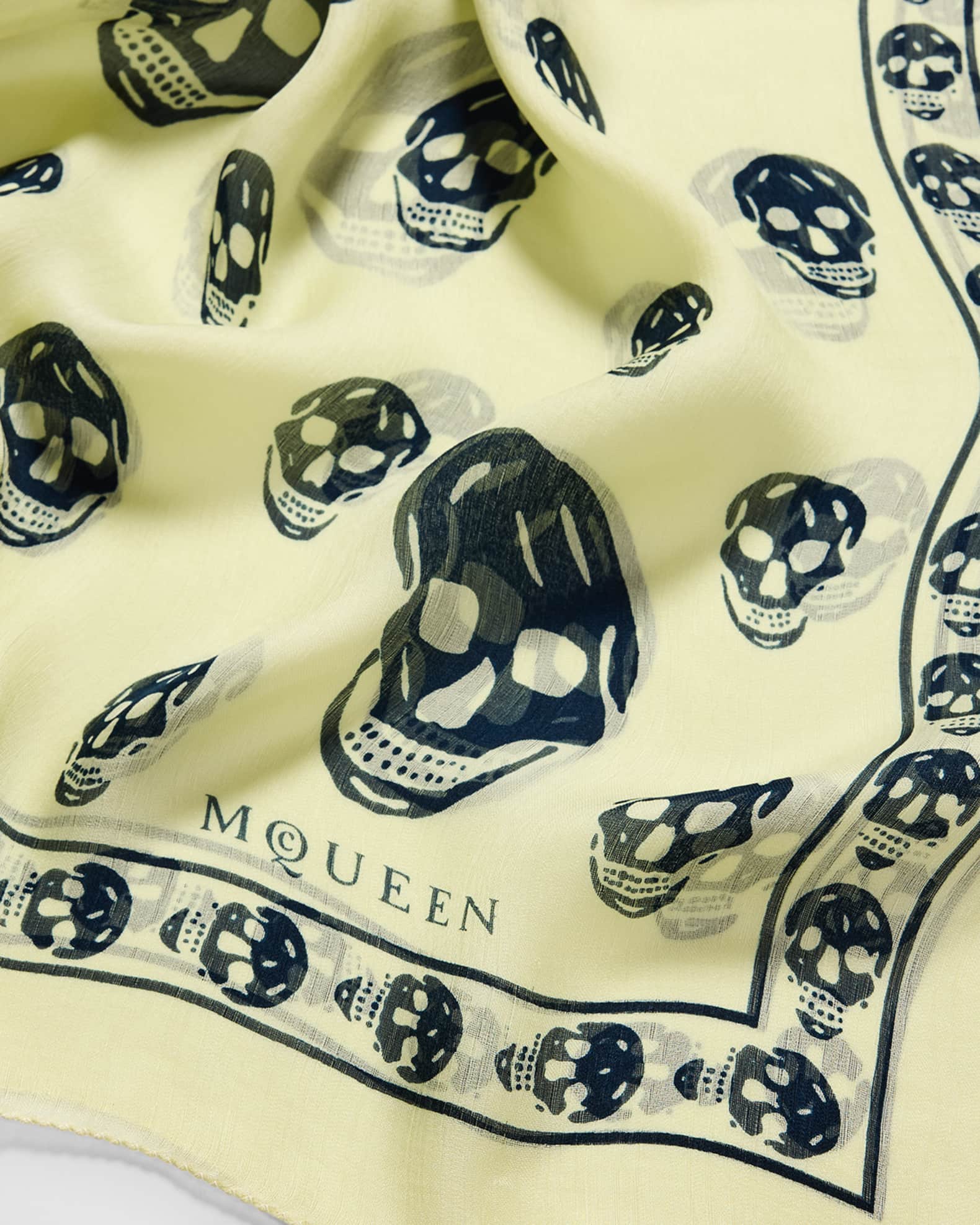 McQueen Classic Skull Silk Scarf | Neiman Marcus