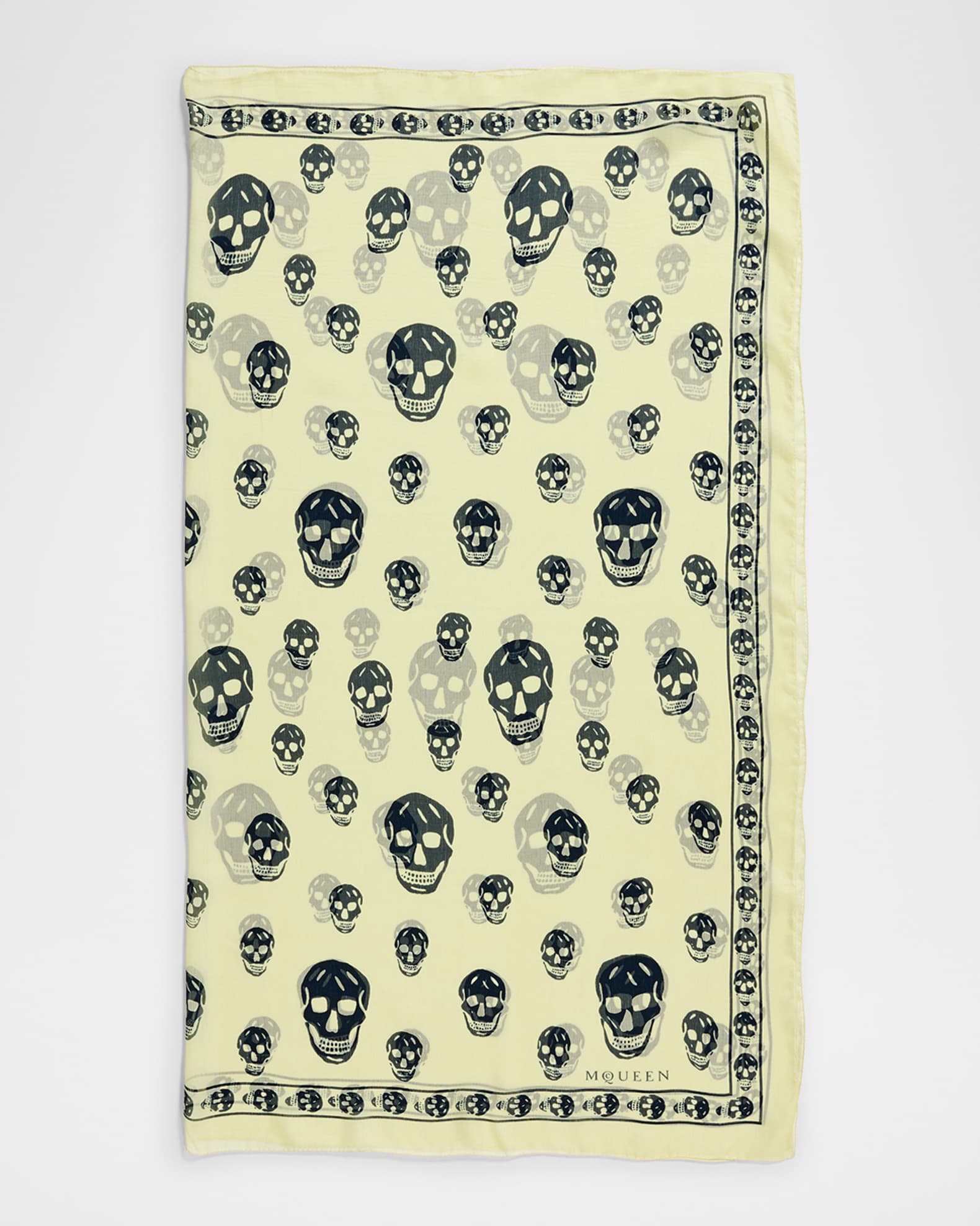 Classic Skull Silk Scarf 0
