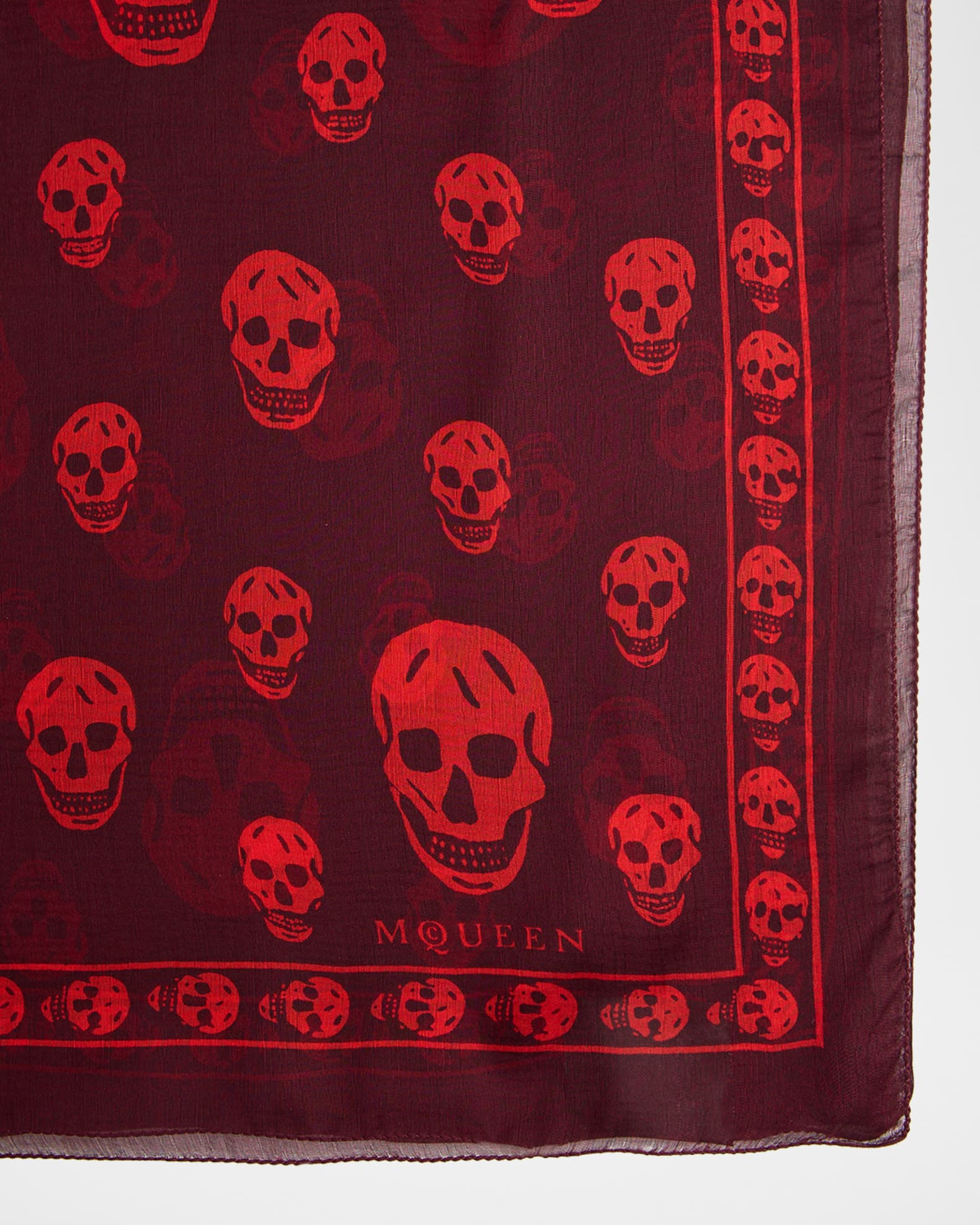 McQueen Classic Skull Silk Scarf | Neiman Marcus