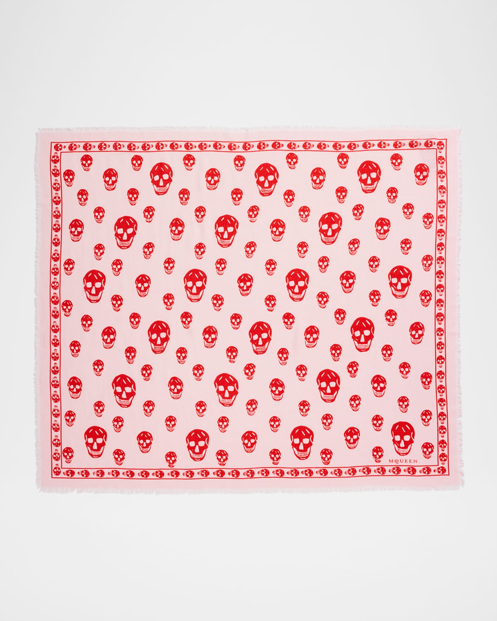 Classic Skull Wool Scarf 0