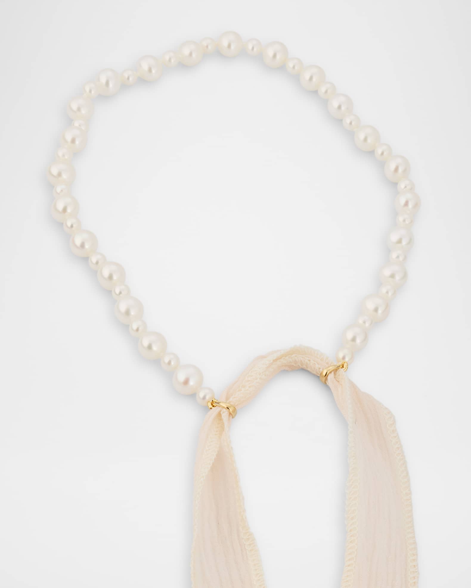 【MIZUKI】14k Gold Pearl Choker ネックレス MIZUKI 14-karat gold, pearl and diamond necklace | NET-A-PORTER