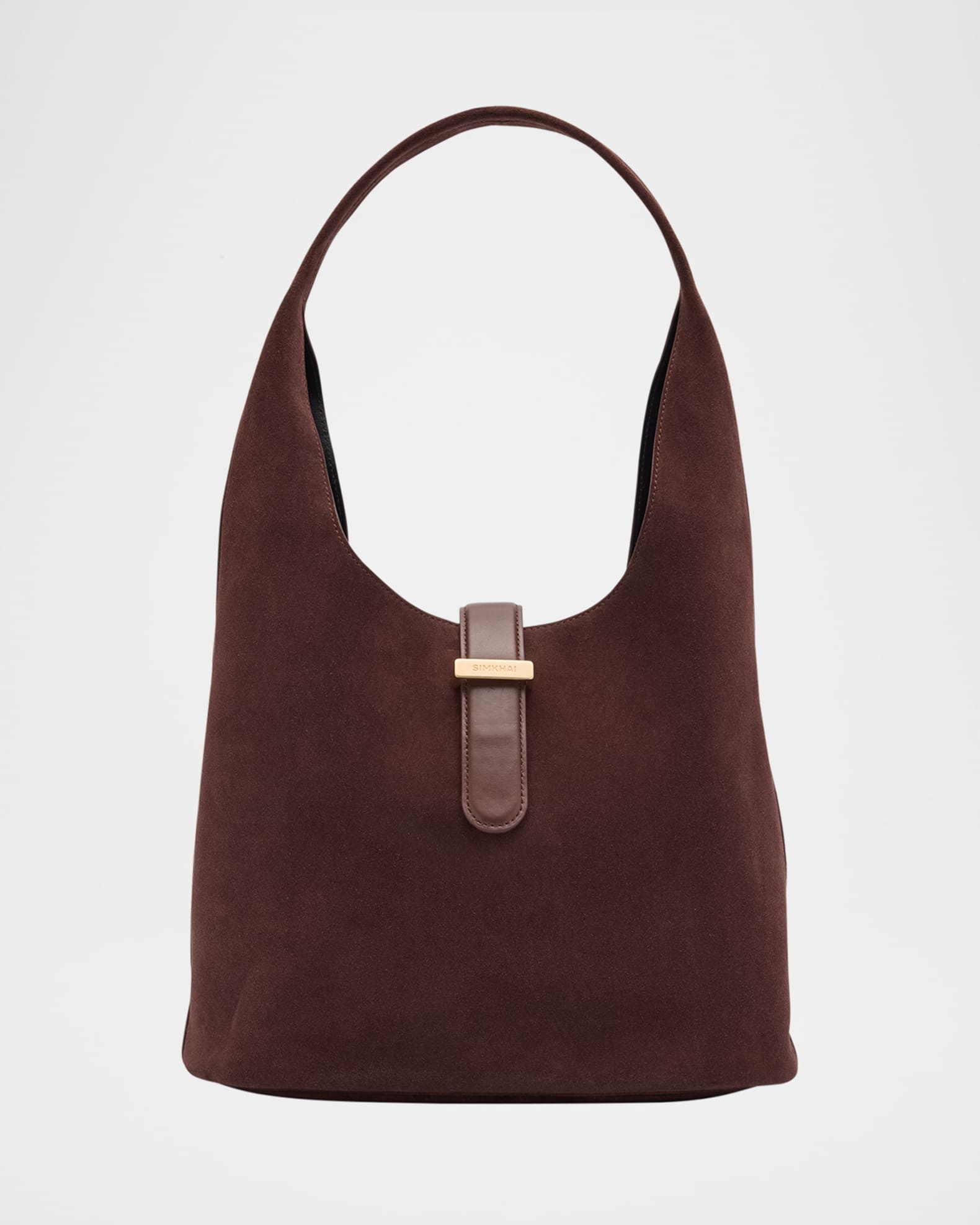 Khai Buckle Suede Hobo Bag 0
