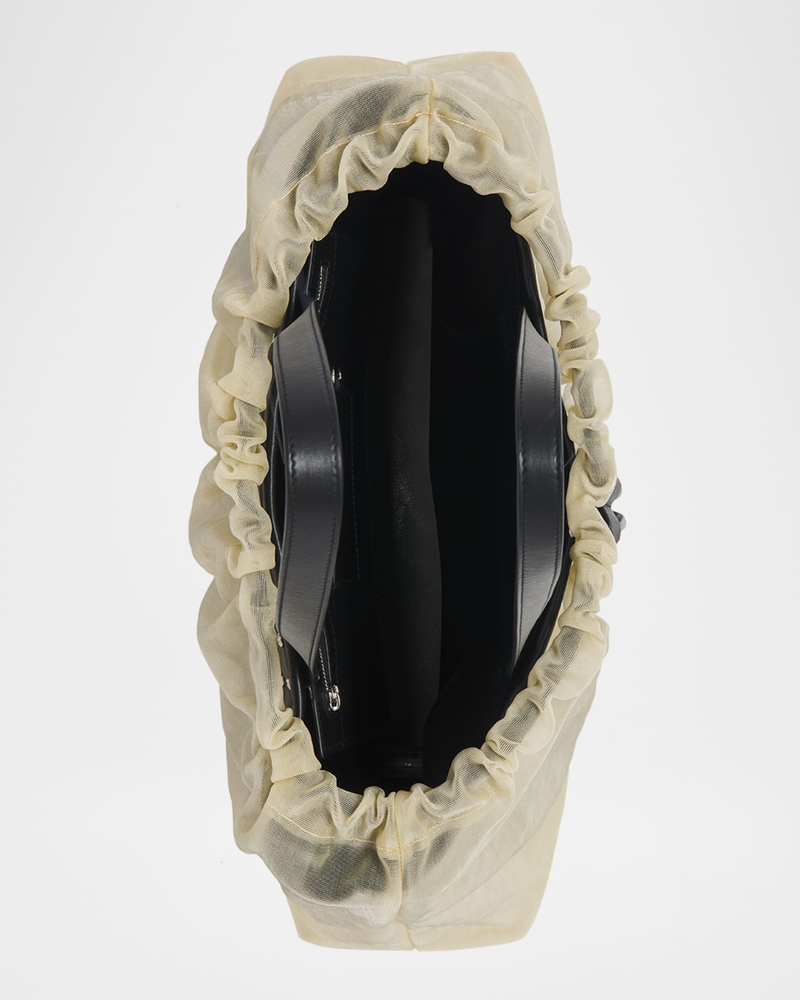 Alexander Mcqueen Women Two-Tone Leather And Tulle Nebula Crossbody Bag