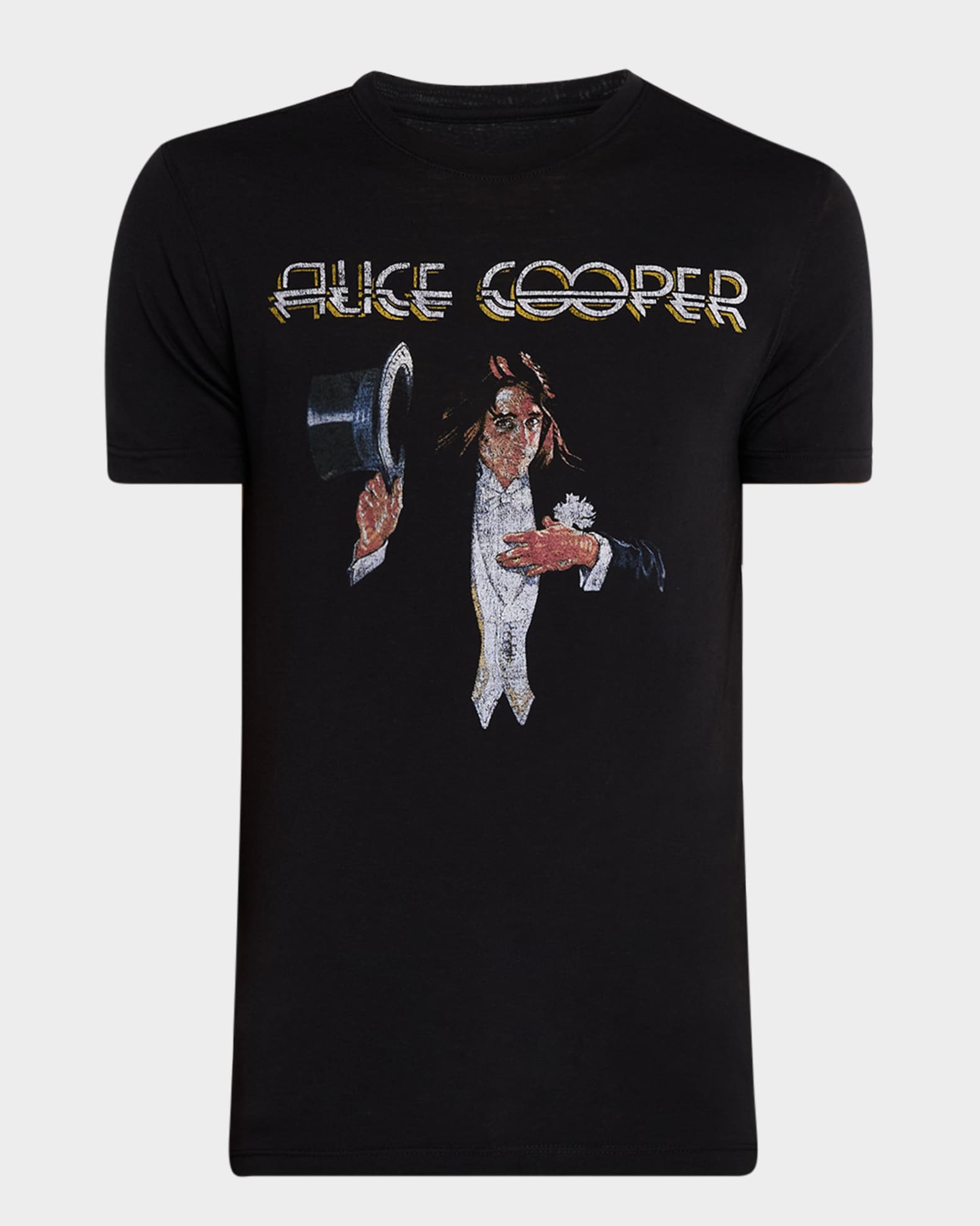 Men's Alice Cooper Top Hat T-Shirt 0