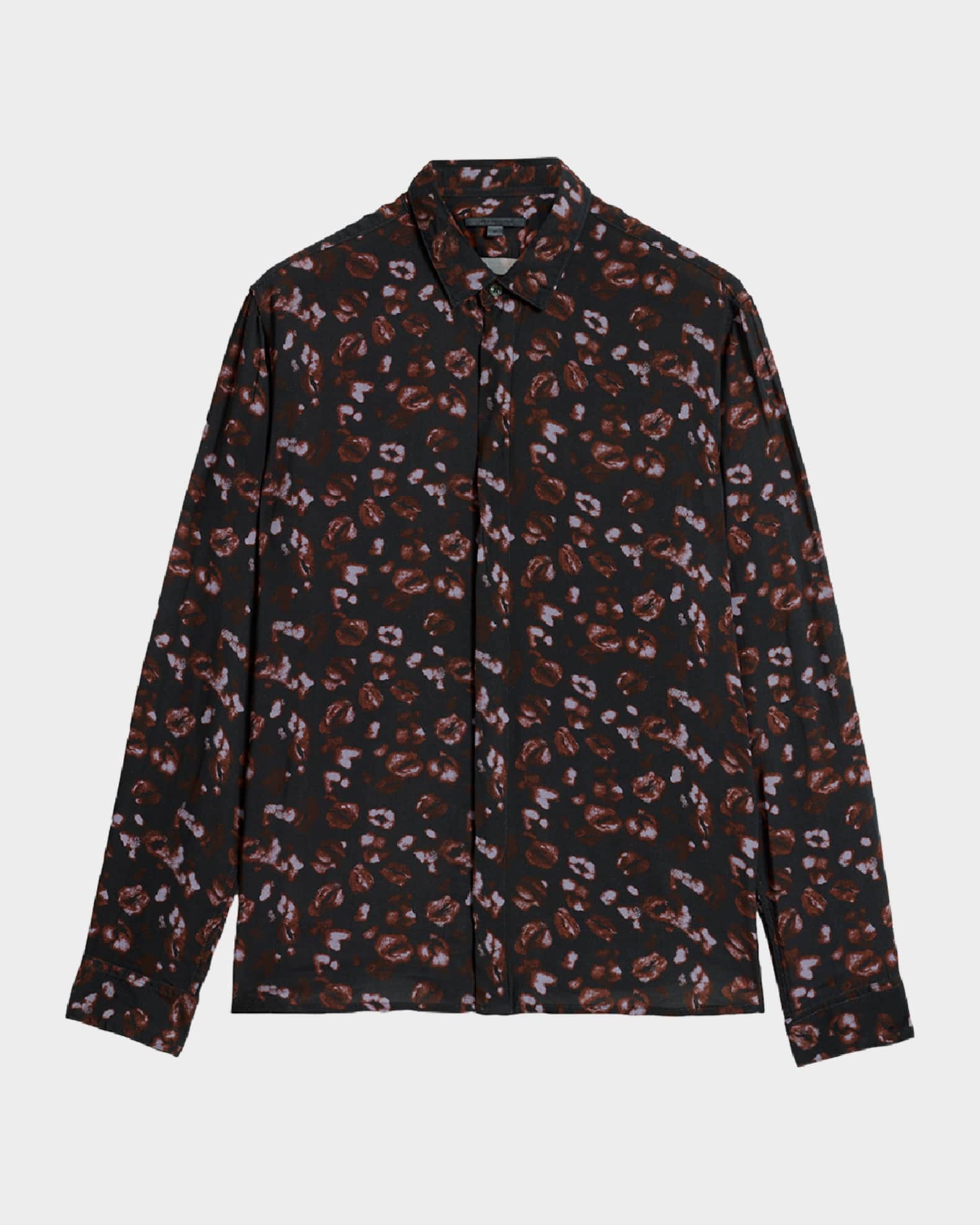 Men's Rodney Kiss-Print Sport Shirt 0