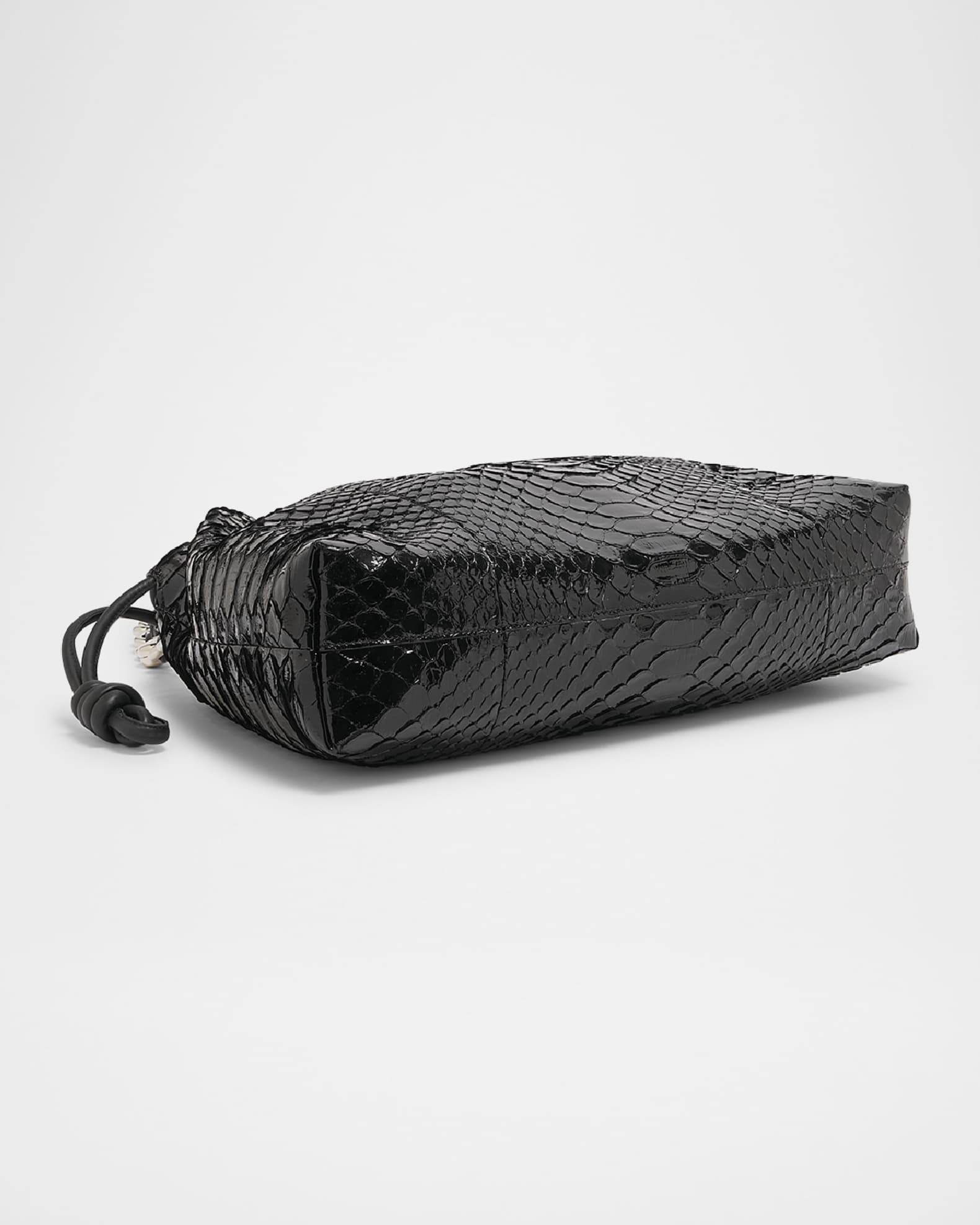 Flamenco Large Shoulder Bag in Patent Python  1