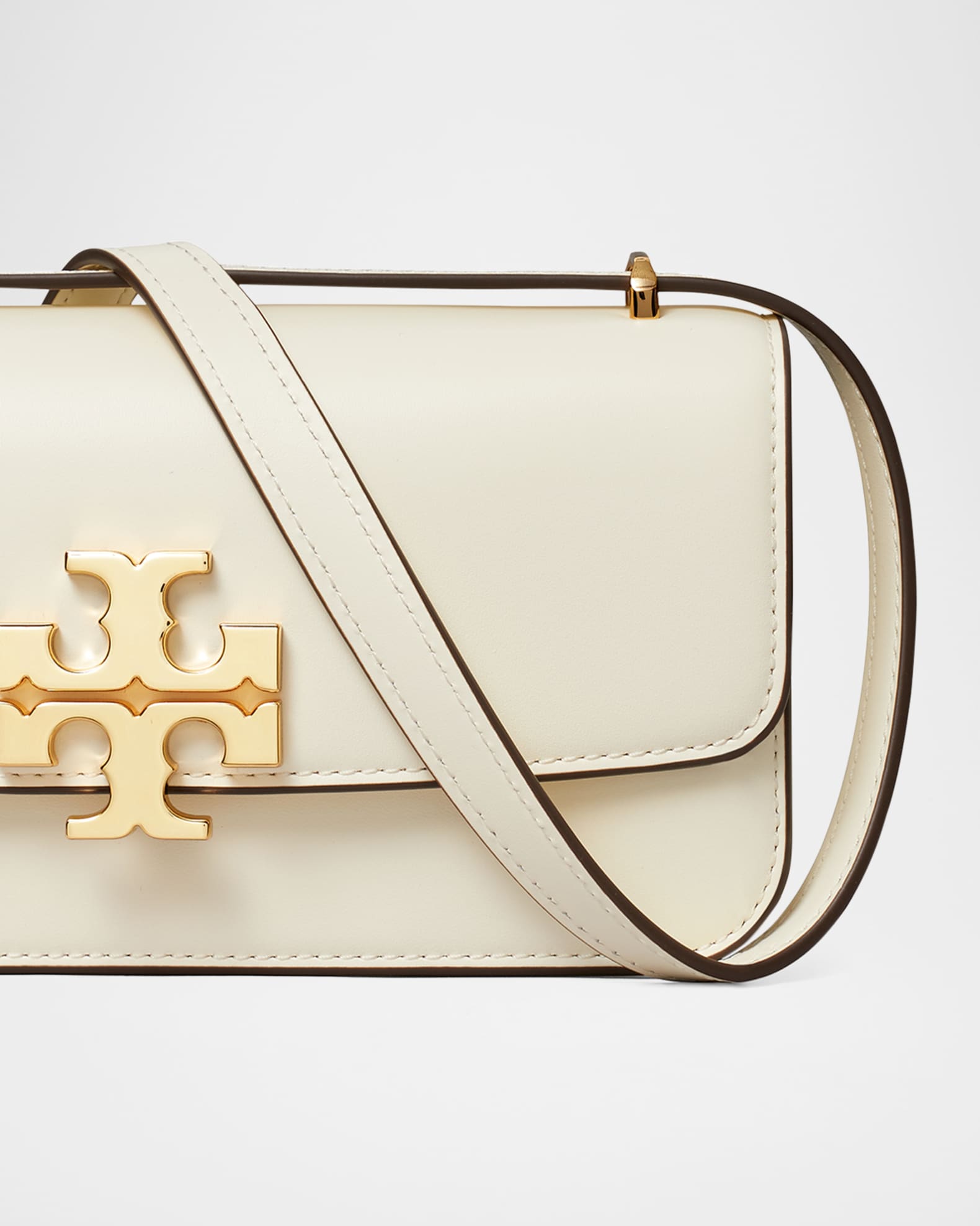 トートバッグ TORY BURCH Cream Leather Small Eleanor Shoulder Bag Small Eleanor Bag: Women's Designer Shoulder Bags | Tory Burch