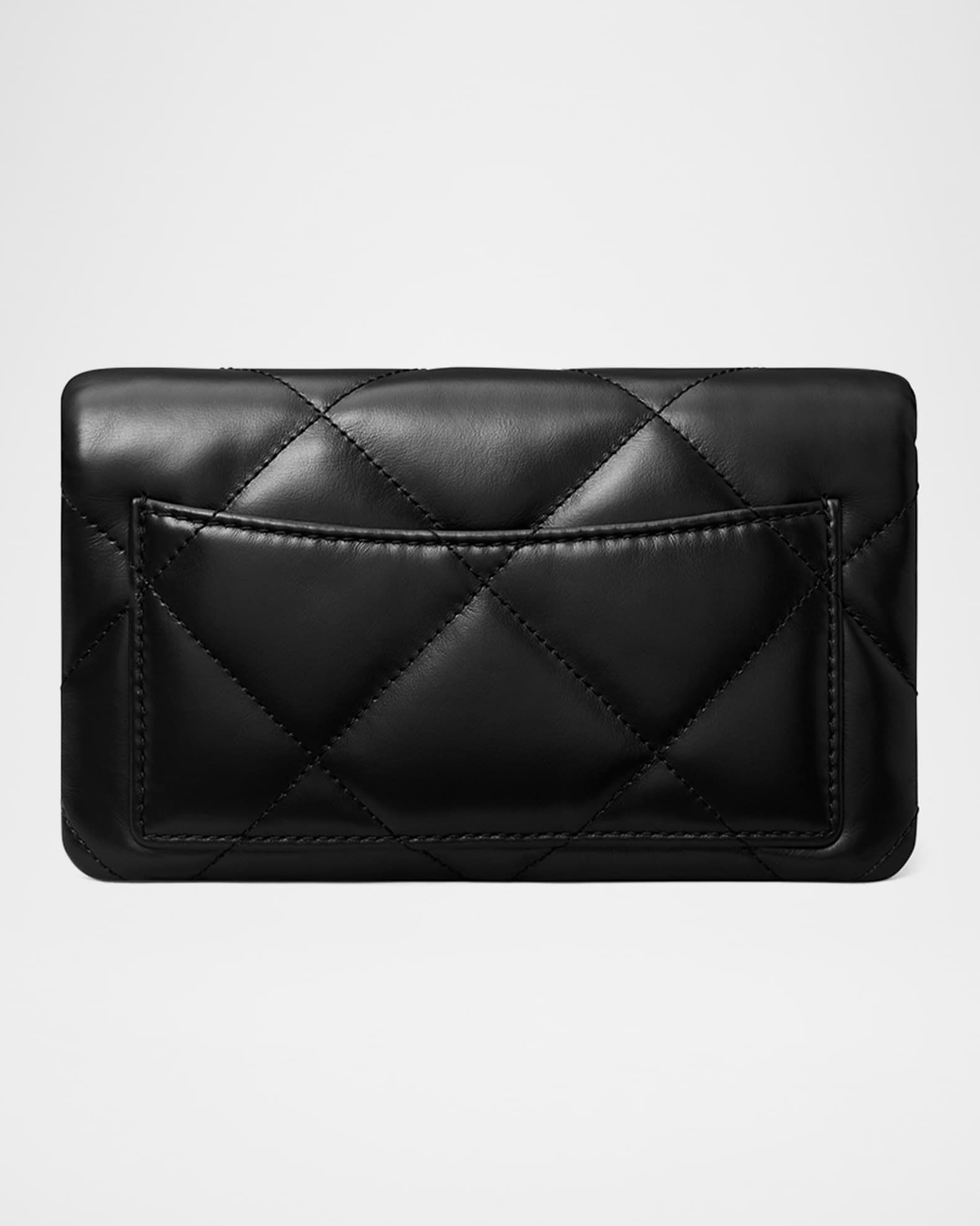 Tory Burch Kira Diamond Quilted Leather Wallet on Chain Neiman Marcus