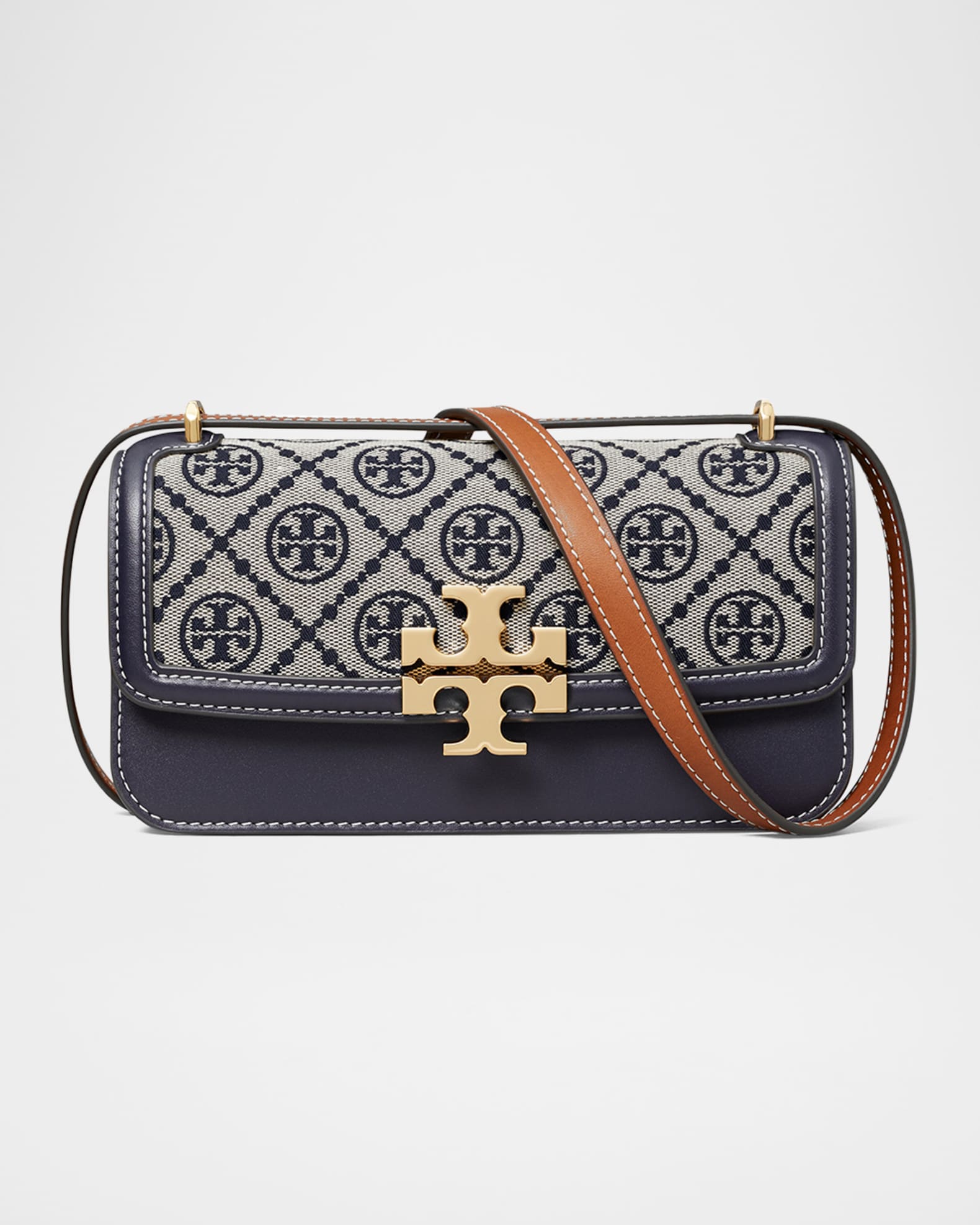 ☆☆Tory Burch☆☆ [Tory Burch] (86346 001) Women’s Eleanor Tory Burch Eleanor Logo-Plaque Card Case 86346-001