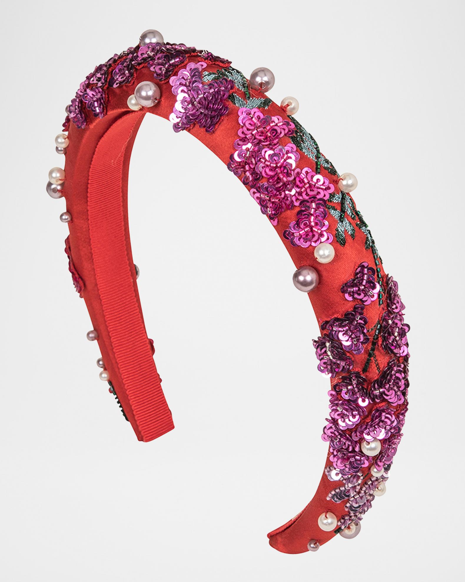 Jennifer Behr Rubina Pearly Embellished Headband | Neiman Marcus display picture 1
