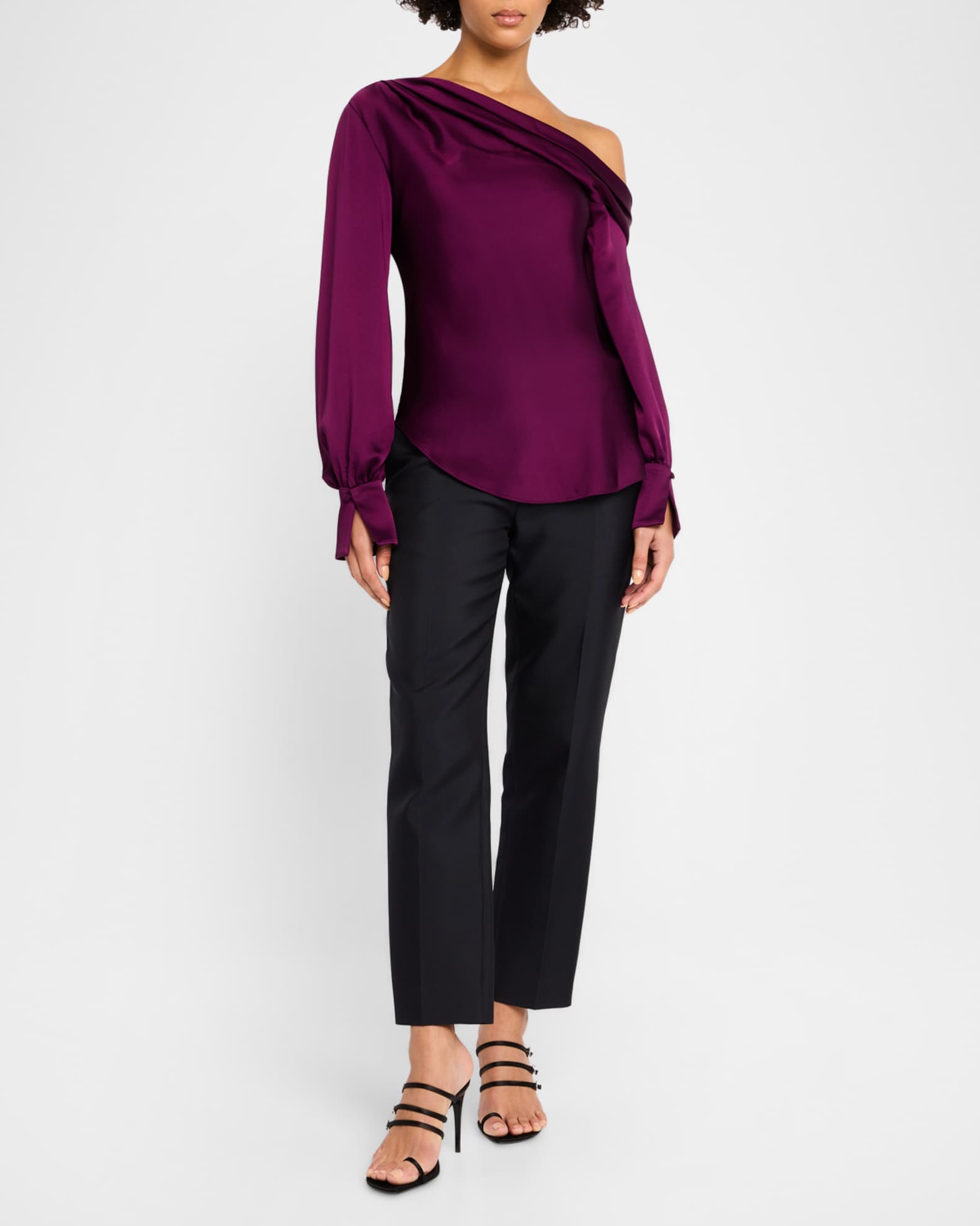 SIMKHAI Alice Draped One-Shoulder Top | Neiman Marcus SIMKHAI Alice Draped One-Shoulder Top | Neiman Marcus