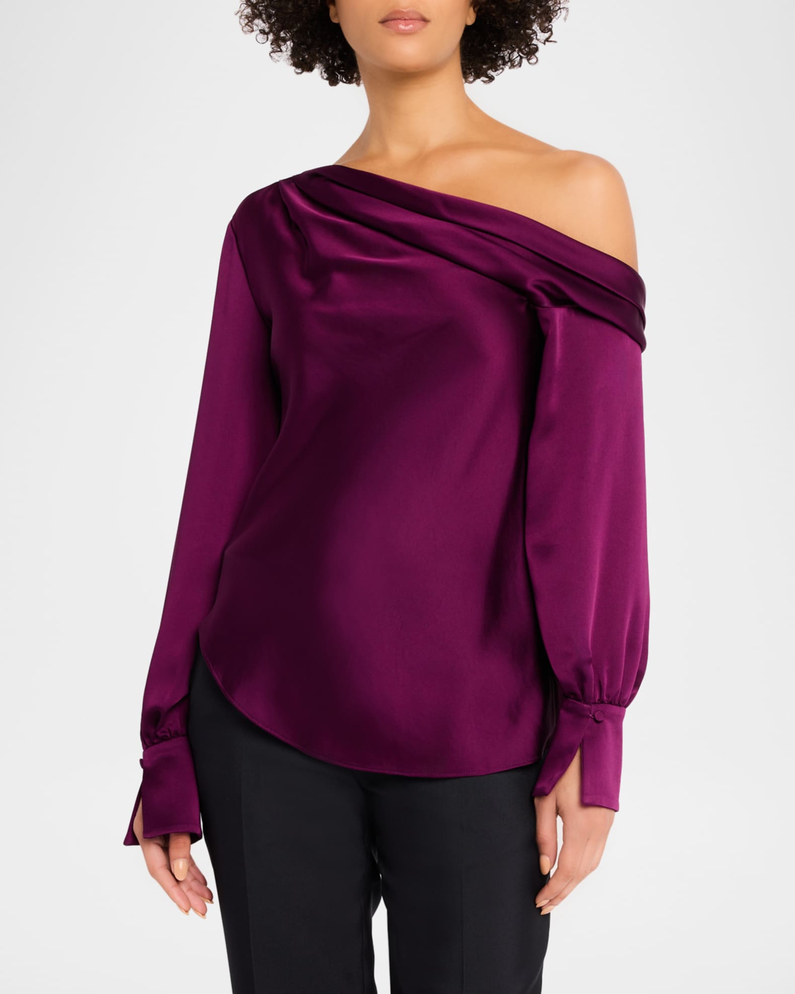 DRAPED ONE SHOULDER ONE PIECE WITH TIE TRIM ANIMAL ALCHEMY