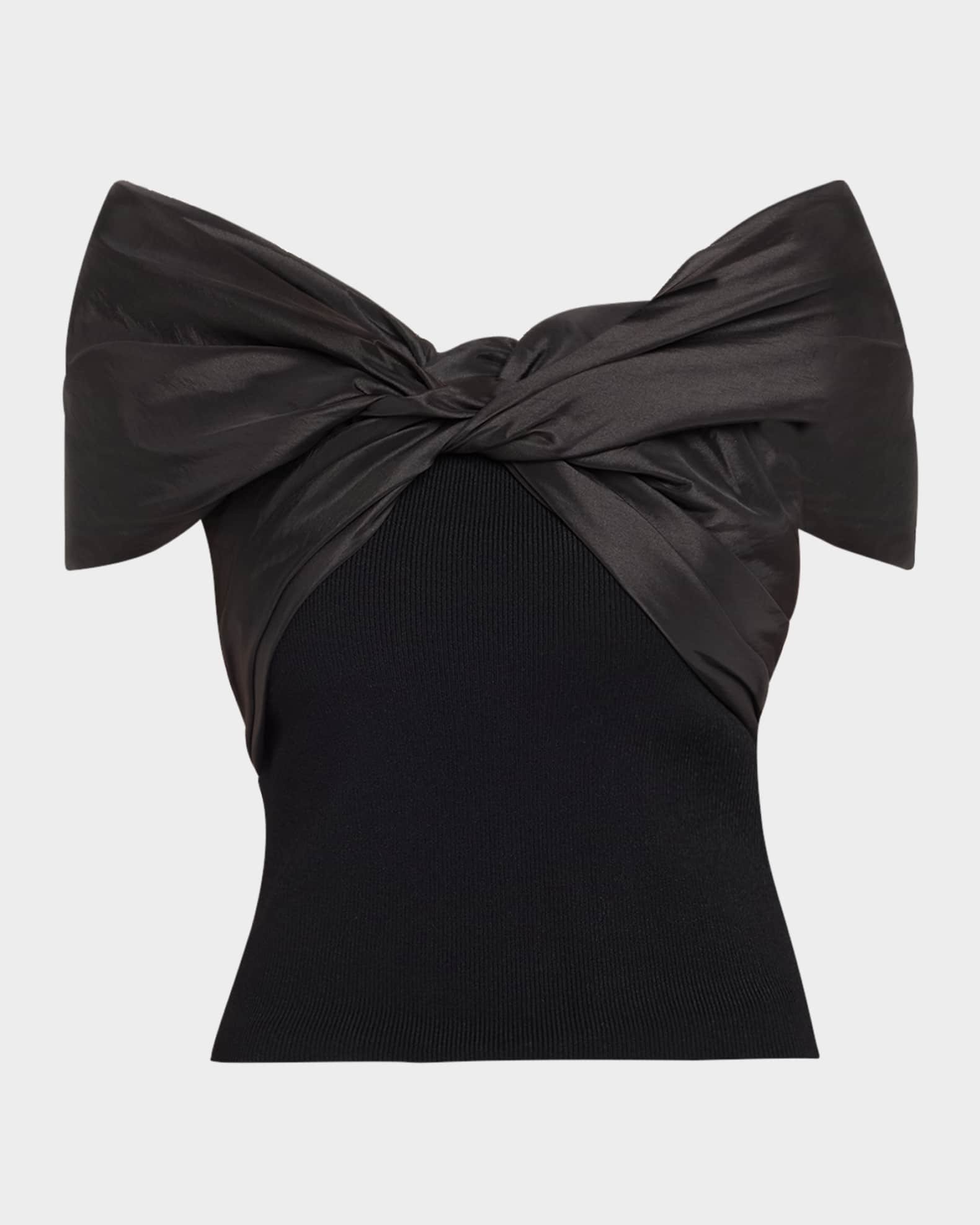 Celiana Combo Off-The-Shoulder Top 0