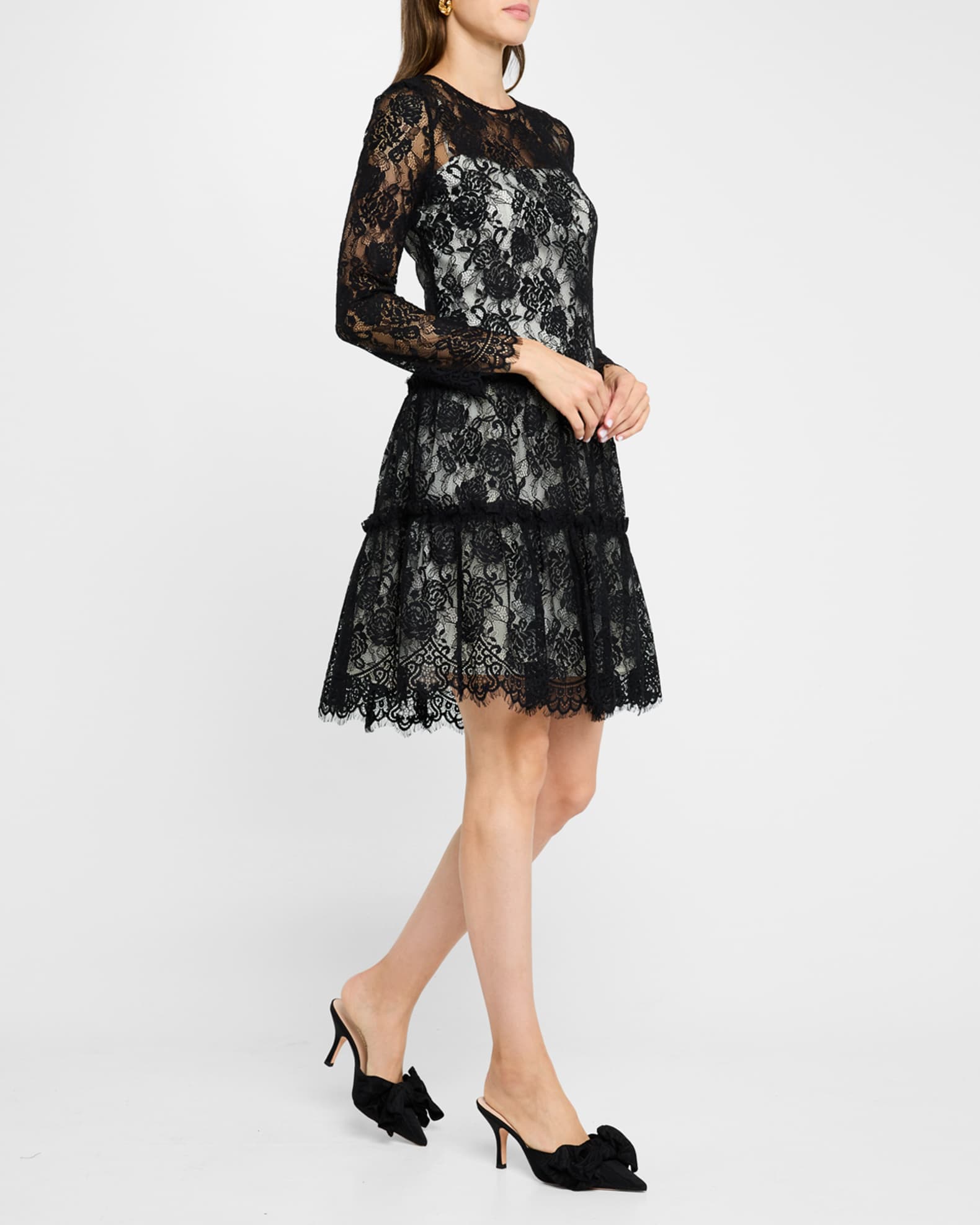 Neiman marcus lace dress cheap