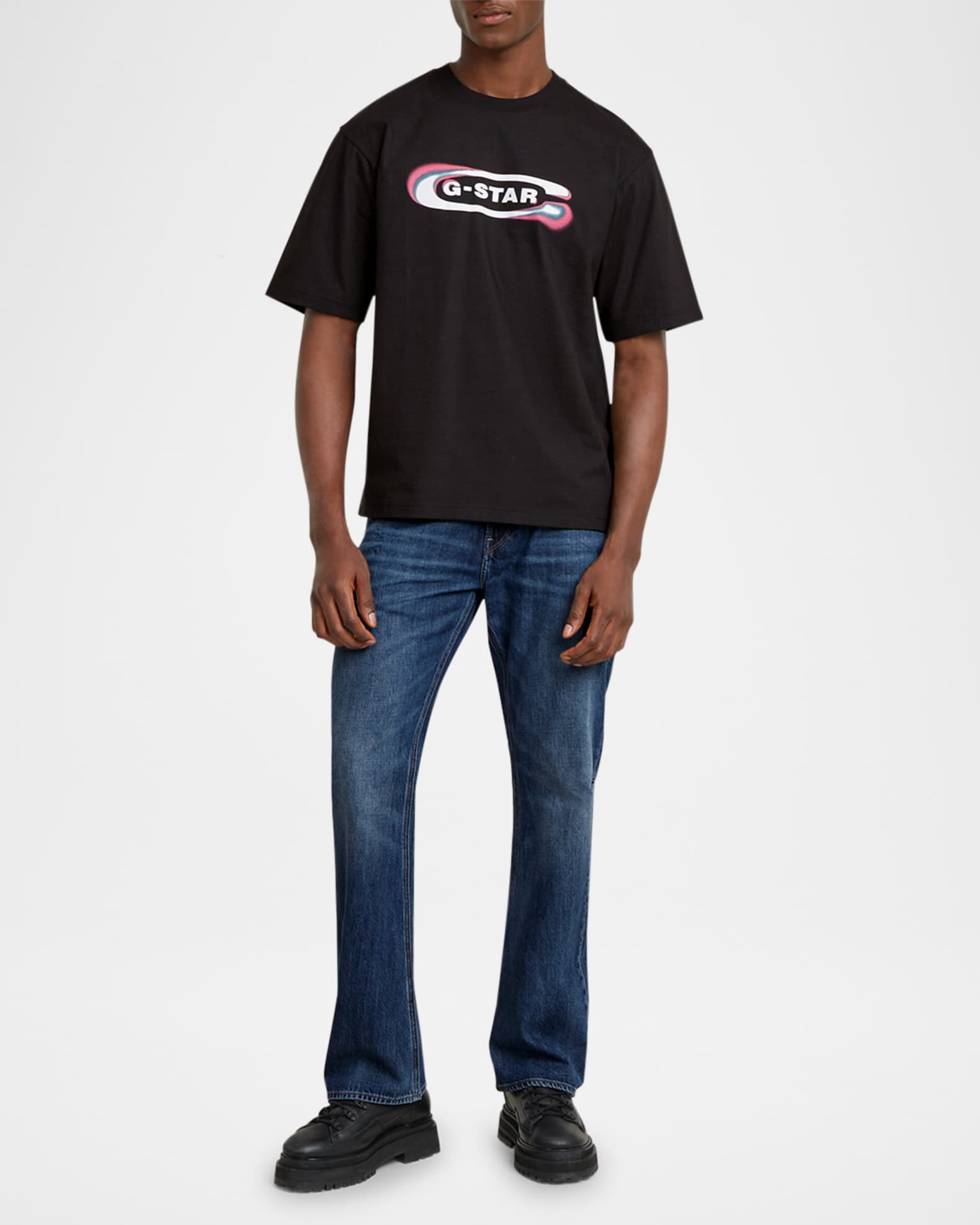 Men's Gradient Old Skool Boxy T-Shirt 1