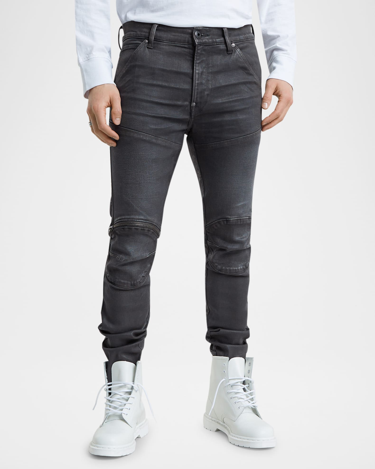 良質  RAW G-STAR Men's Marcus Neiman | Jeans Skinny Knee-Zip 3D 5620 パンツ