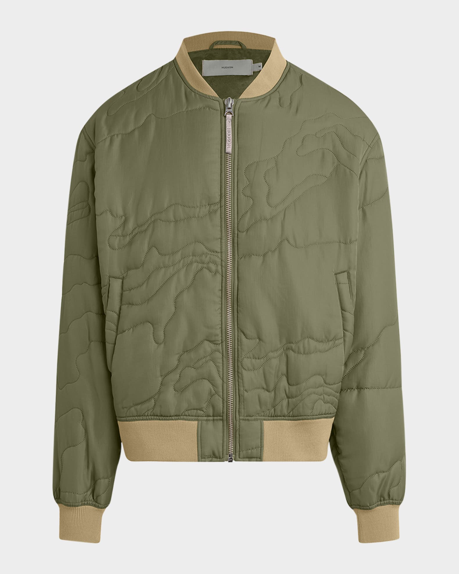 Men s Quilted Nylon Bomber Jacket
