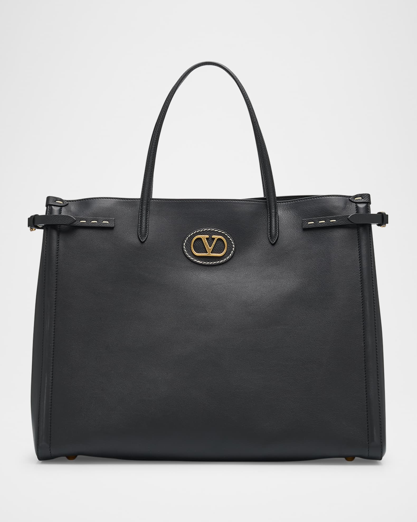 Valentino Garavani Men's Antibes Large Leather VLogo Tote Bag