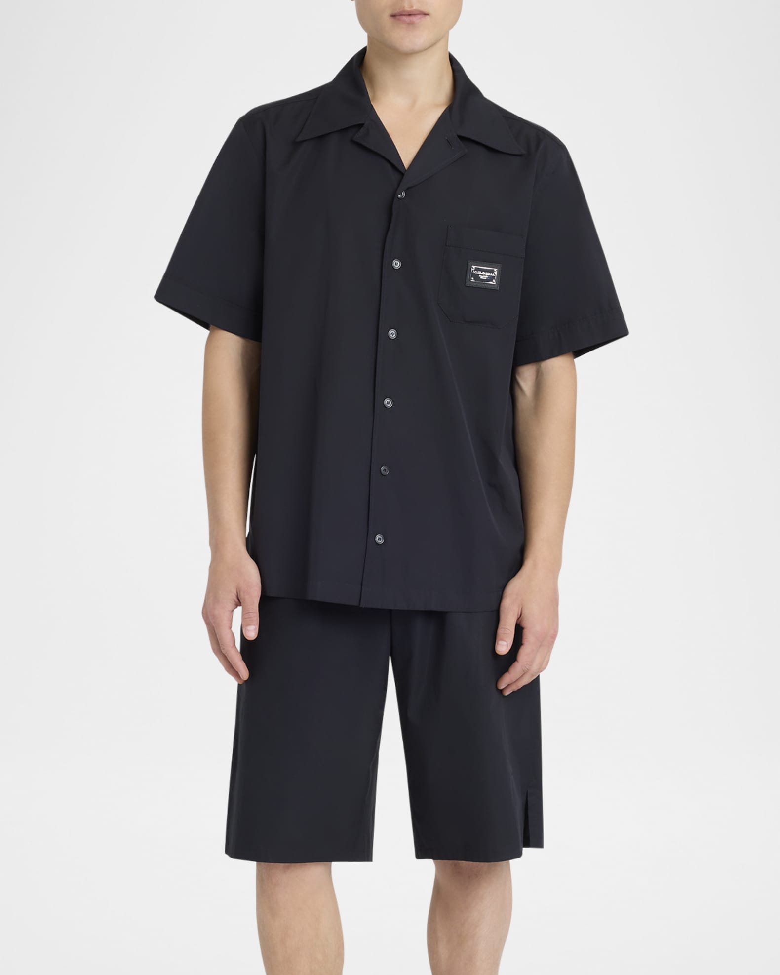 Men's Logo Plaque Camp Shirt 1