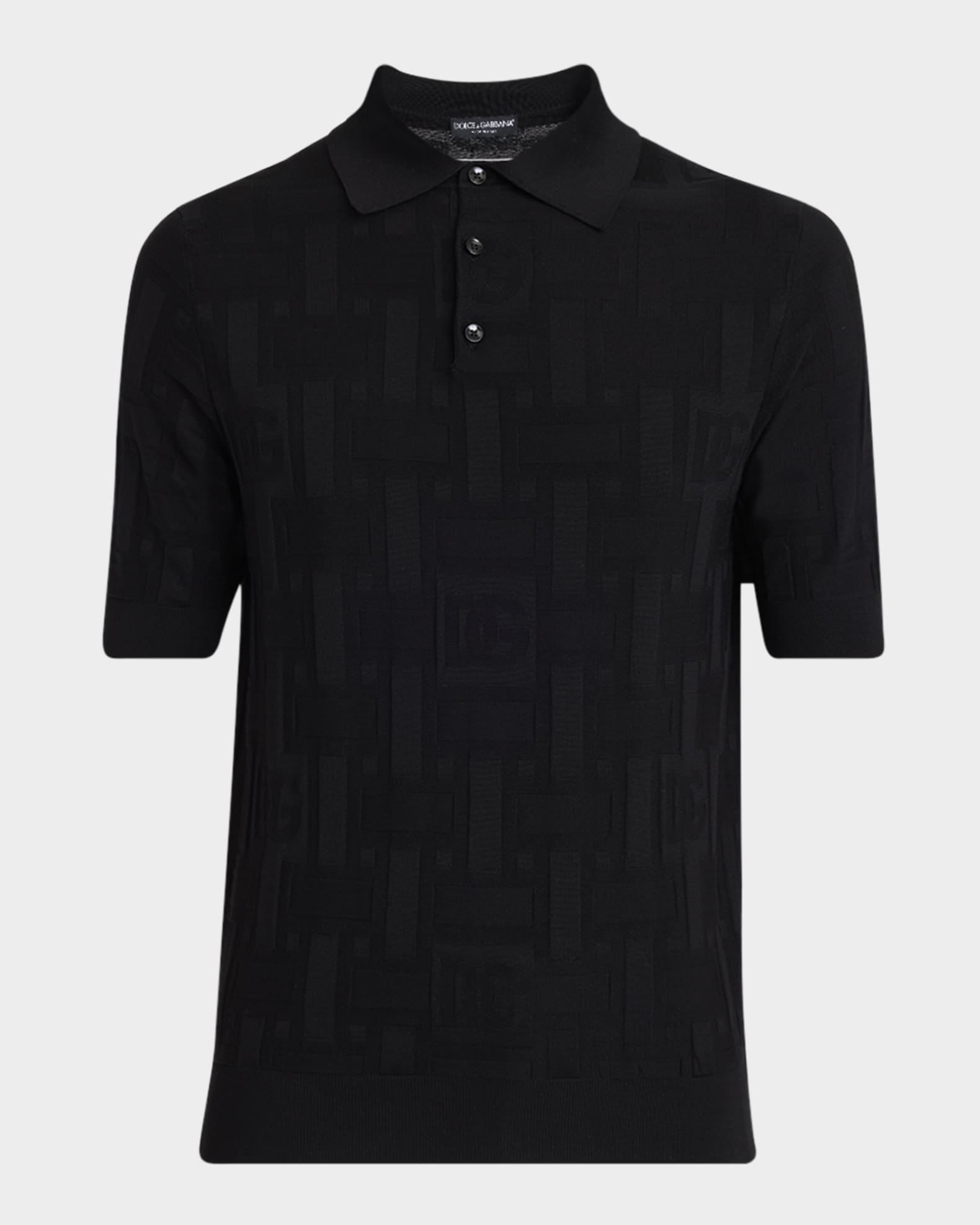 【2024年】高評価レビューアイテム特集 Shirt Polo Silk Jacquard DG Men's Dolce&Gabbana | Marcus Neiman ウェア・シャツ