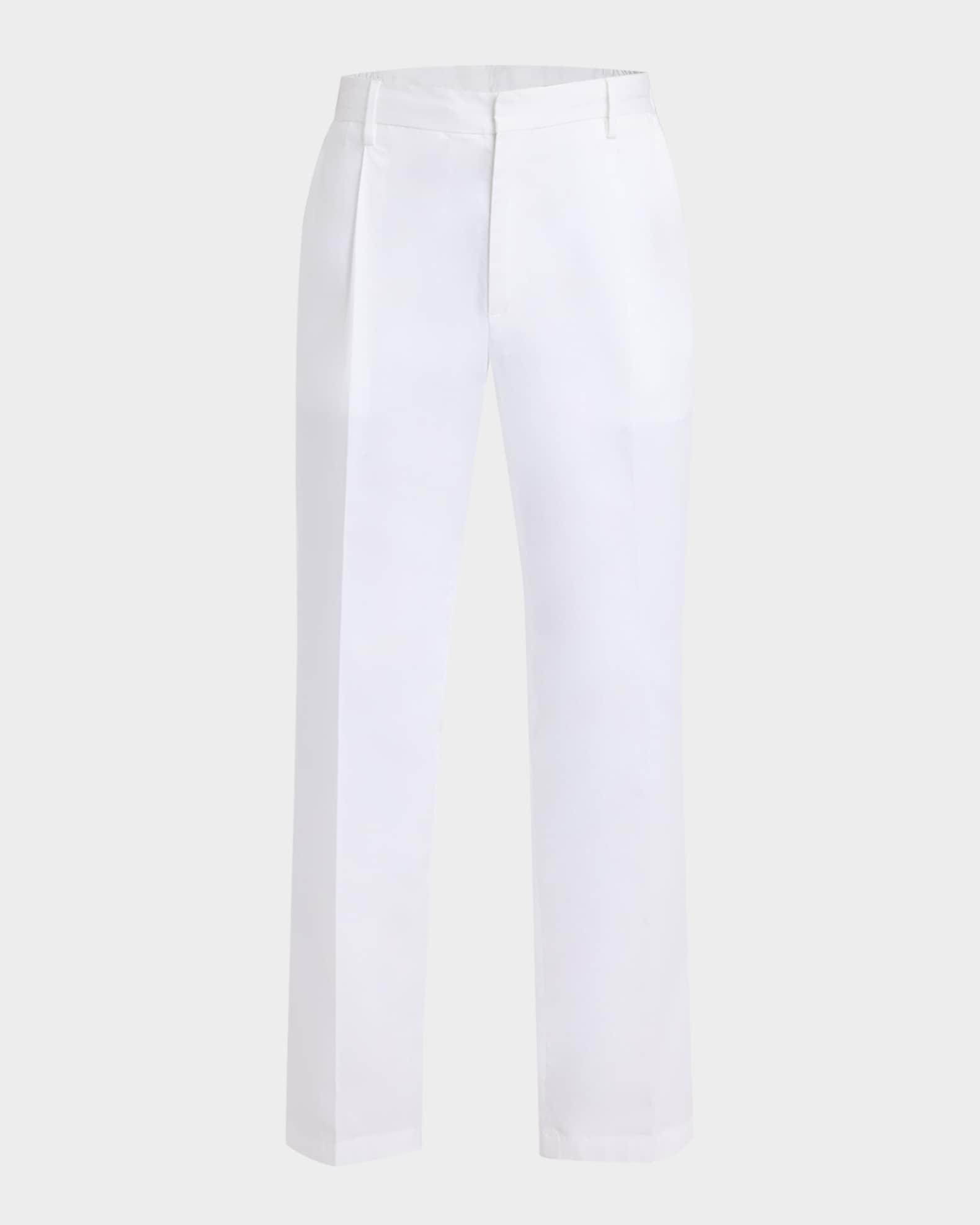 Men's Single-Pleat Stretch Cotton Pants 0