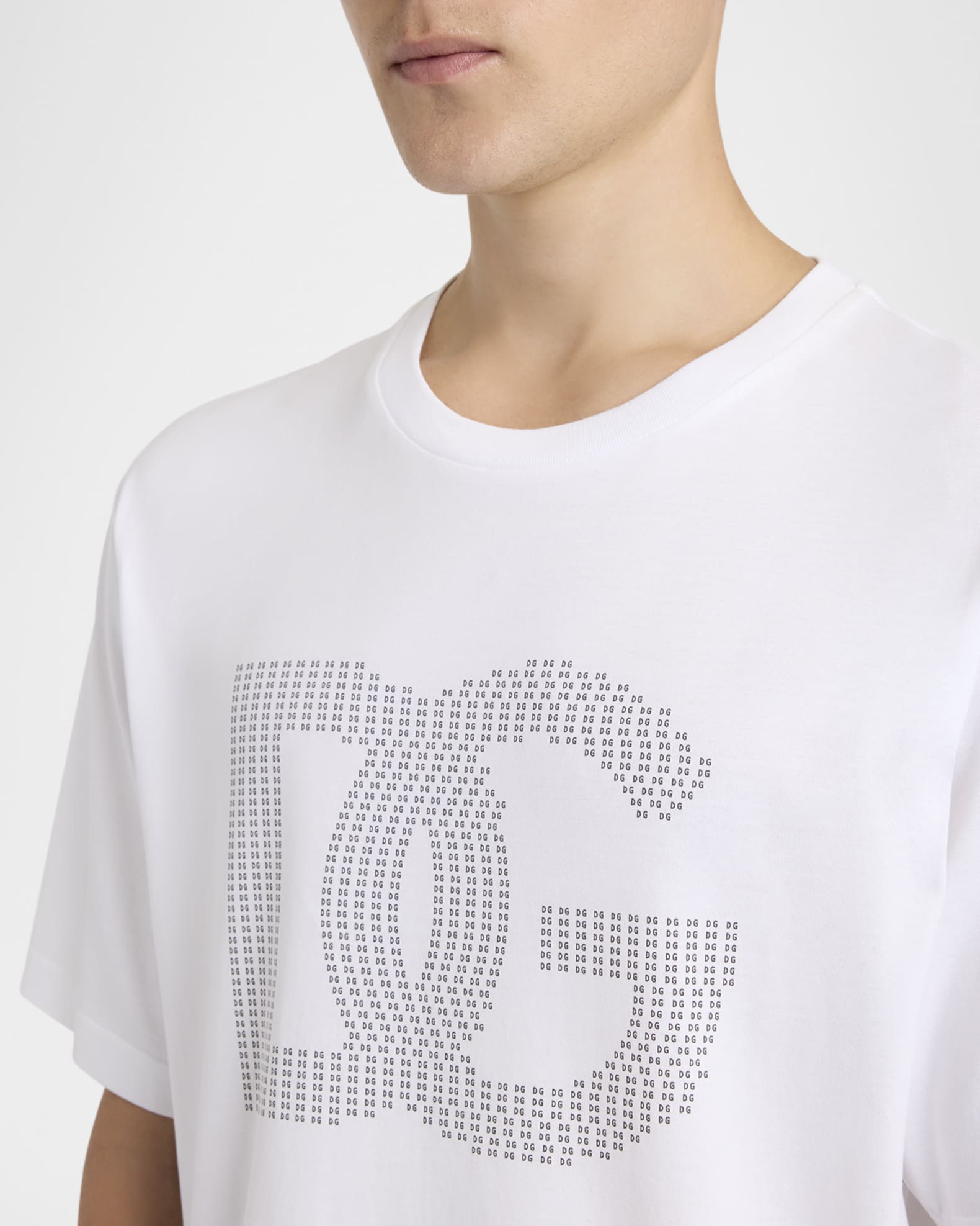 極美品✨DOLCE&GABBANA Tシャツ DGロゴ 希少デザイン ホワイト
