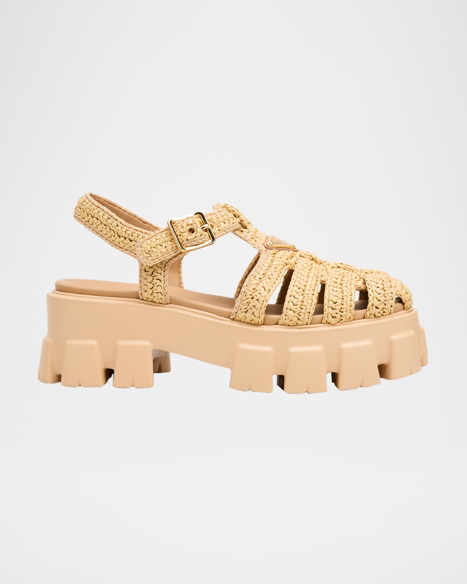 Monolith Raffia Chunky Fisherman Sandals 0