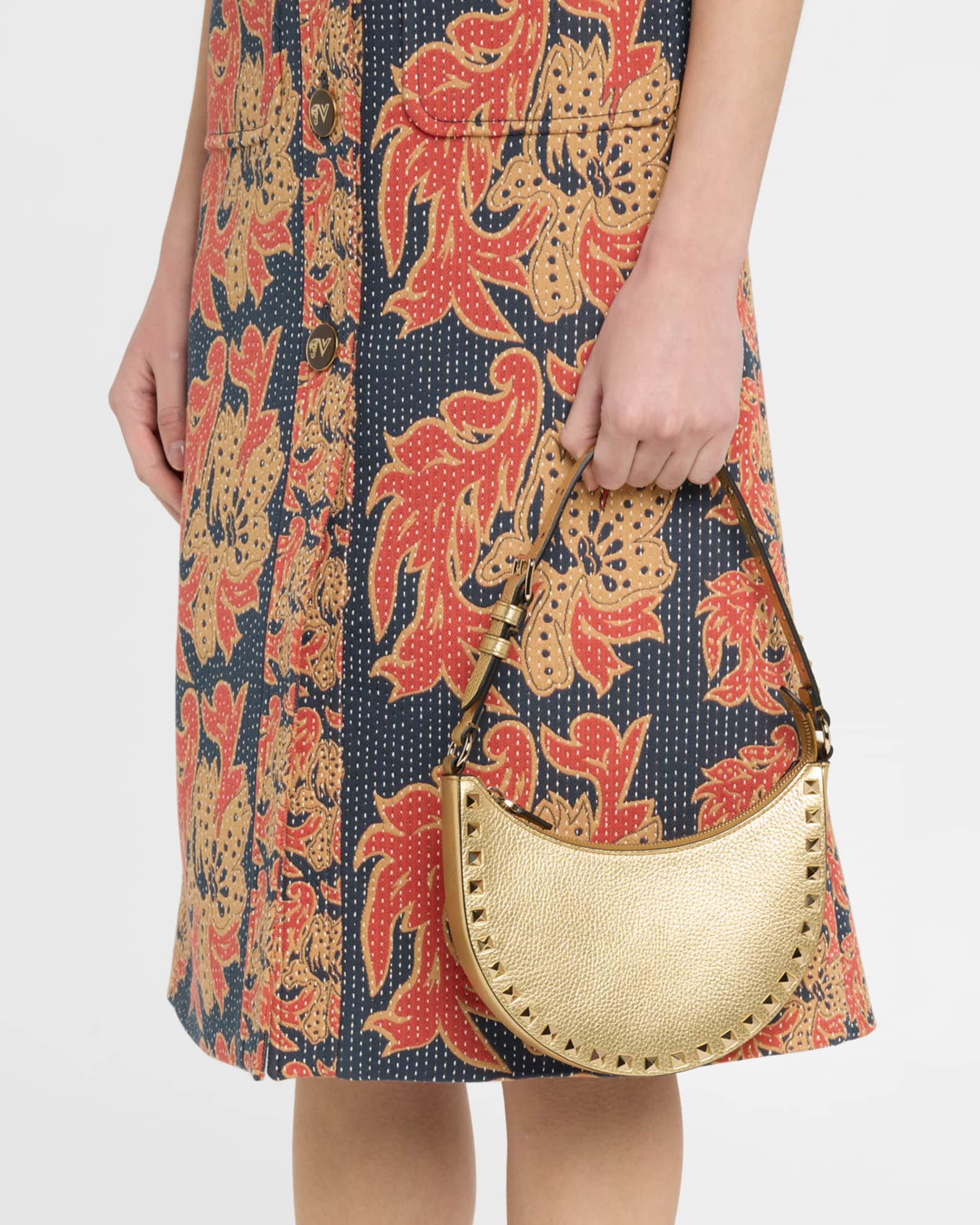 Rockstud Mini Leather Shoulder Bag 1