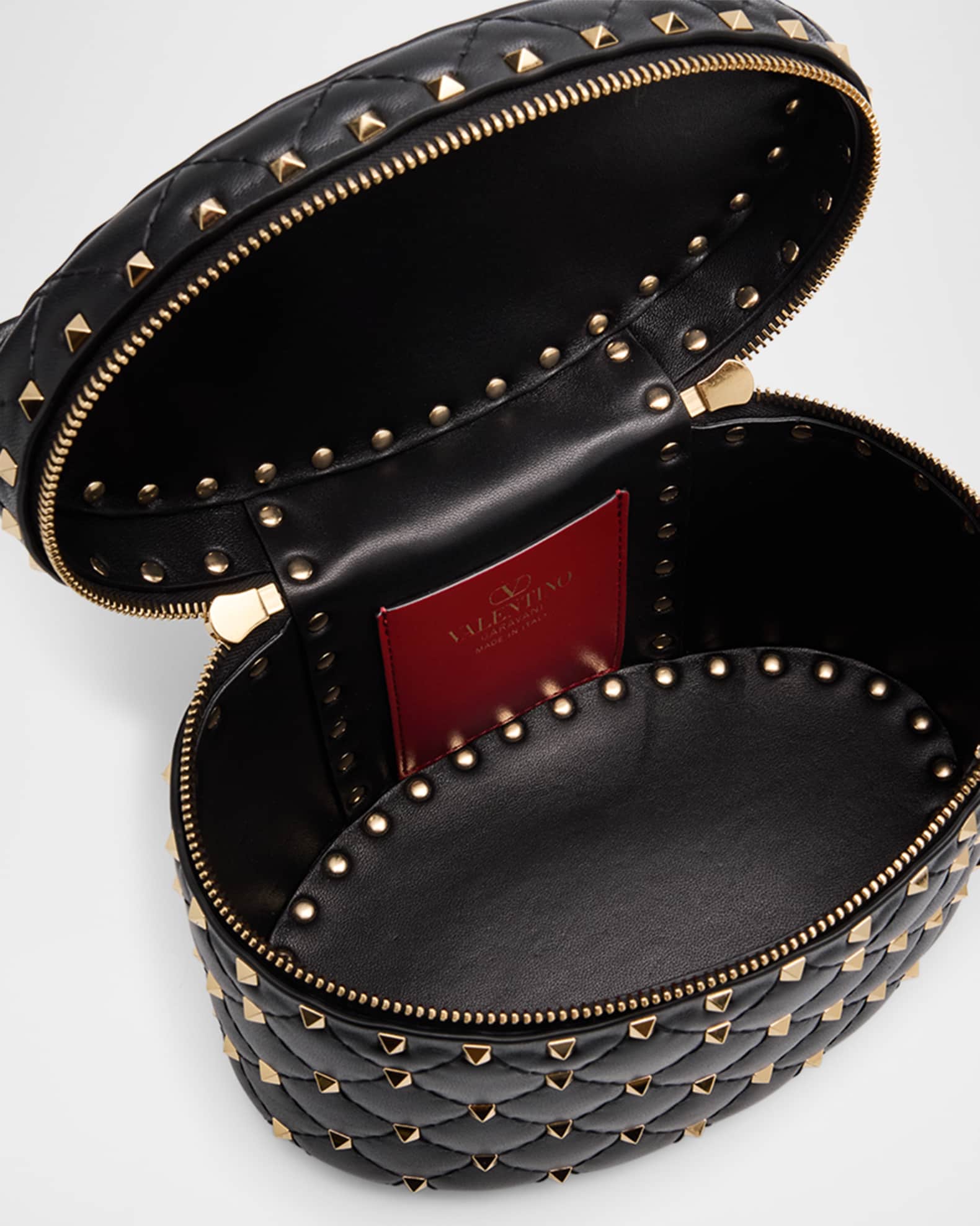 Valentino Garavani Rockstud Spike Top-Handle Vanity Bag