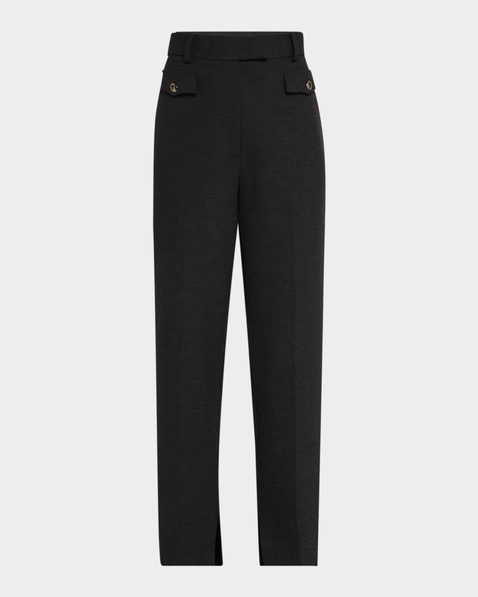 Double-Face Luxe Ponte Straight-Leg Pants 0