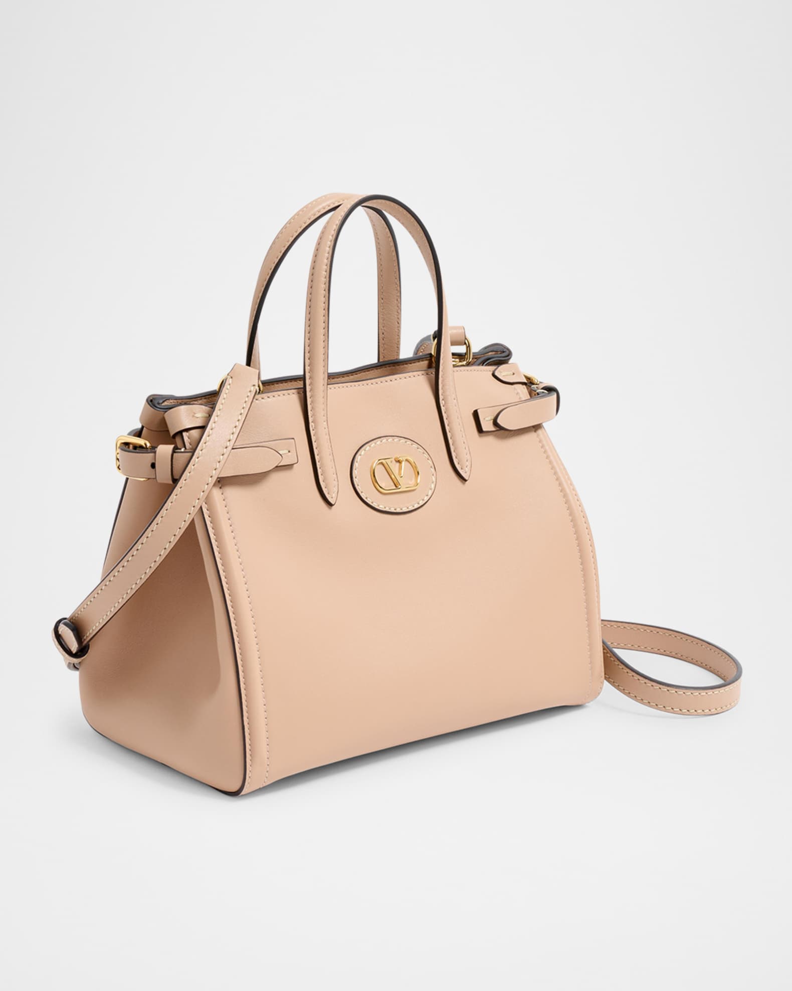 ◆VALENTINO◆アンティーブ レザー スモール トート【関税込み】 VALENTINO】アンティーブ レザー スモール トート 関税送料込