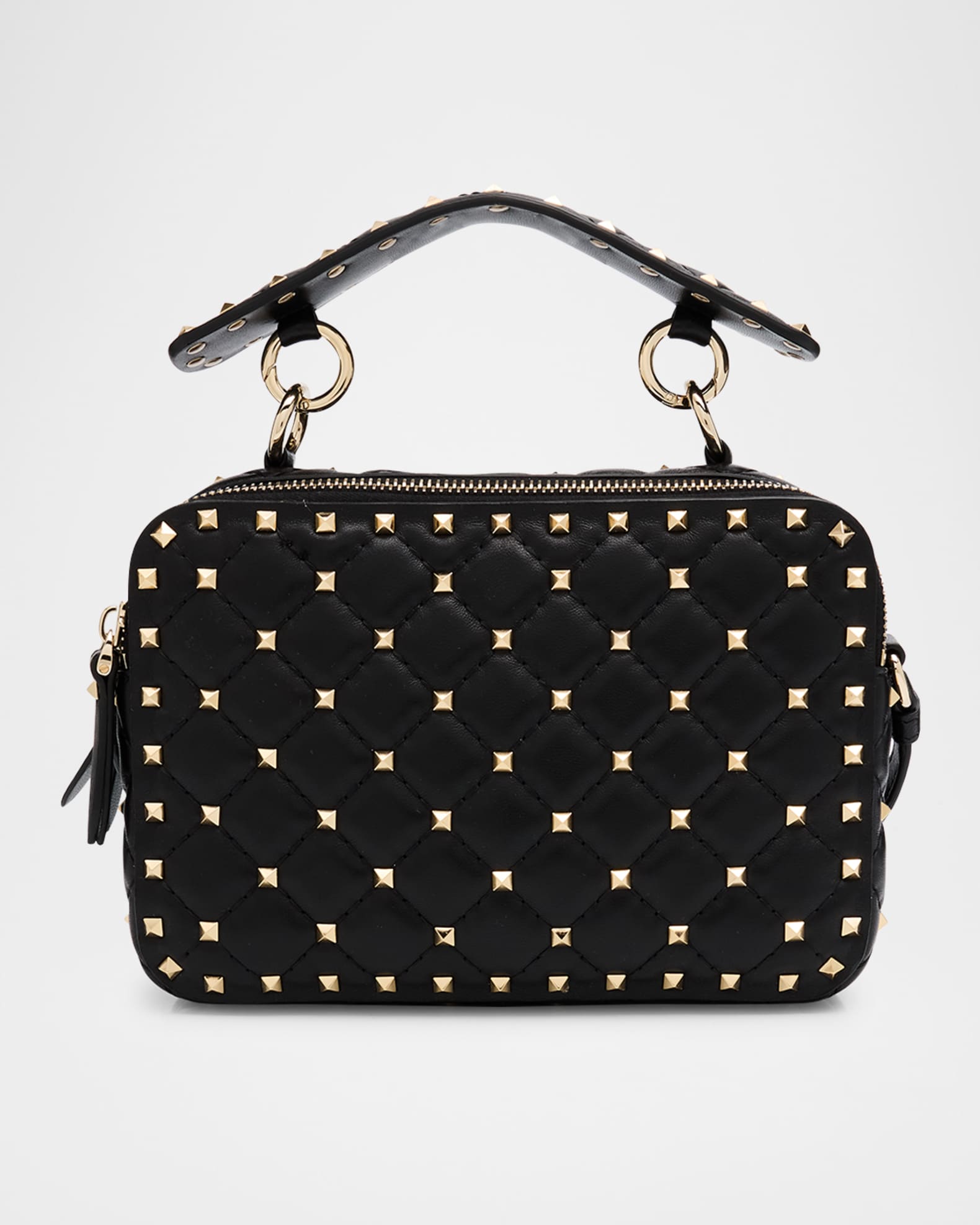2024 お歳暮【公式】 - 人気ブランド Valentino Garavani Bag Crossbody Leather Zip Double Rockstud バッグ
