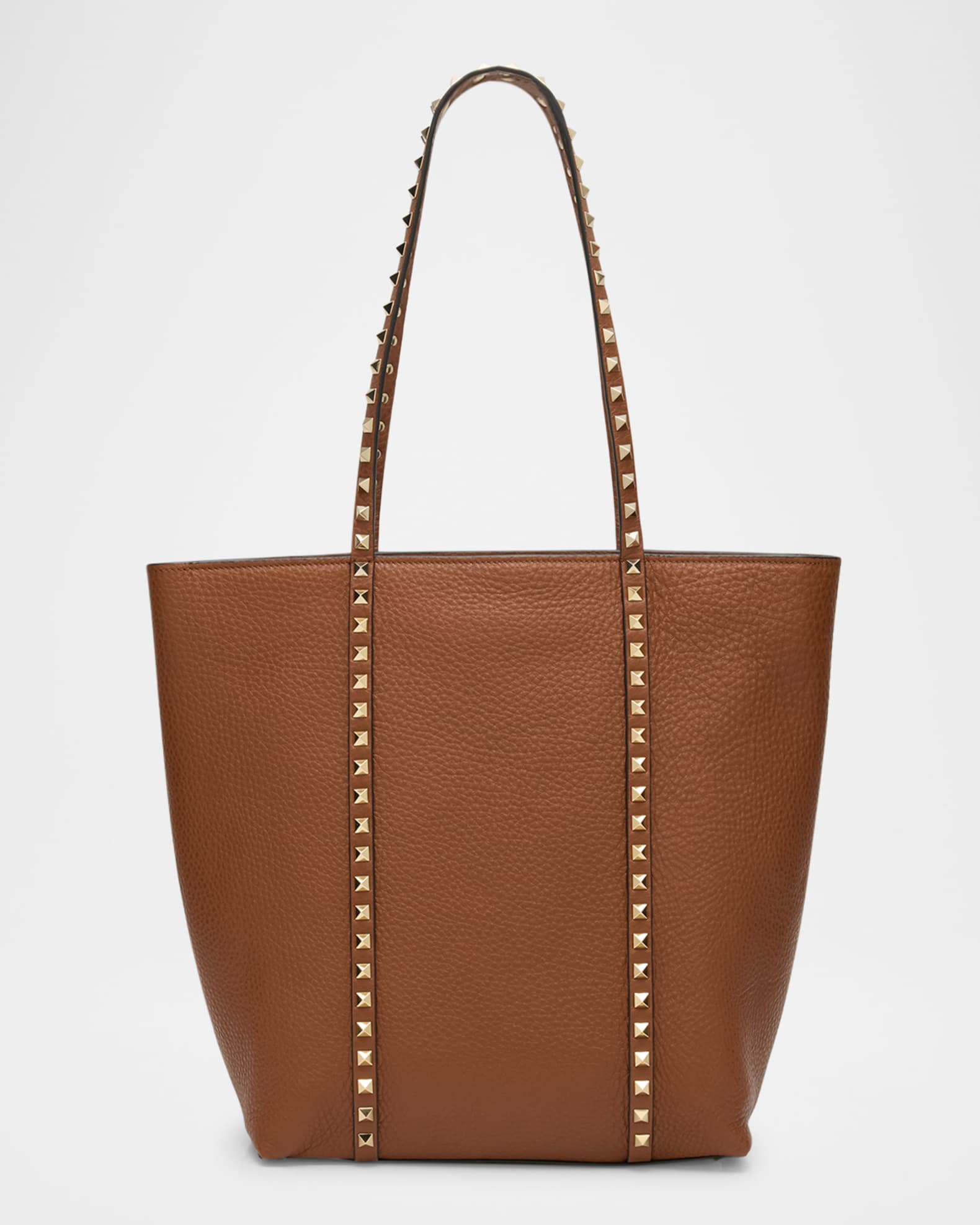Rockstud North-South Leather Tote Bag 0